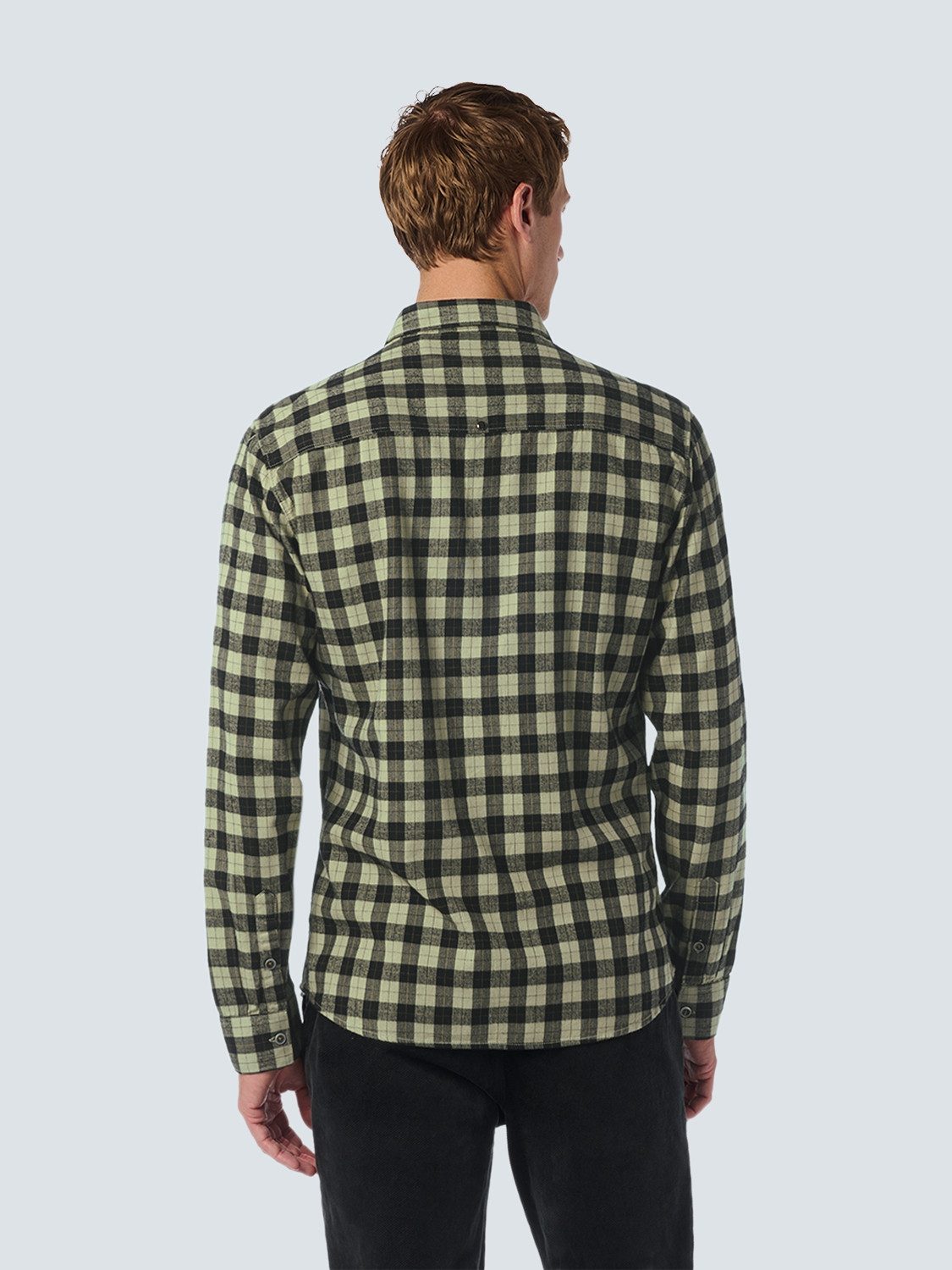 NO EXCESS Langarmhemd kariert und mit günstig online kaufen