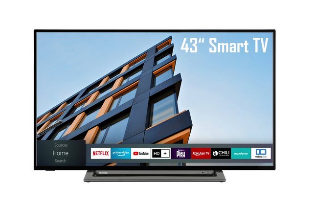 Toshiba 43LL3C63DAY LCD LED Fernseher (109 cm 43 Zoll, Full HD, Smart TV, HDR, Triple Tuner, Bluetooth, 6 Monate HD inklusive)  - Onlineshop OTTO
