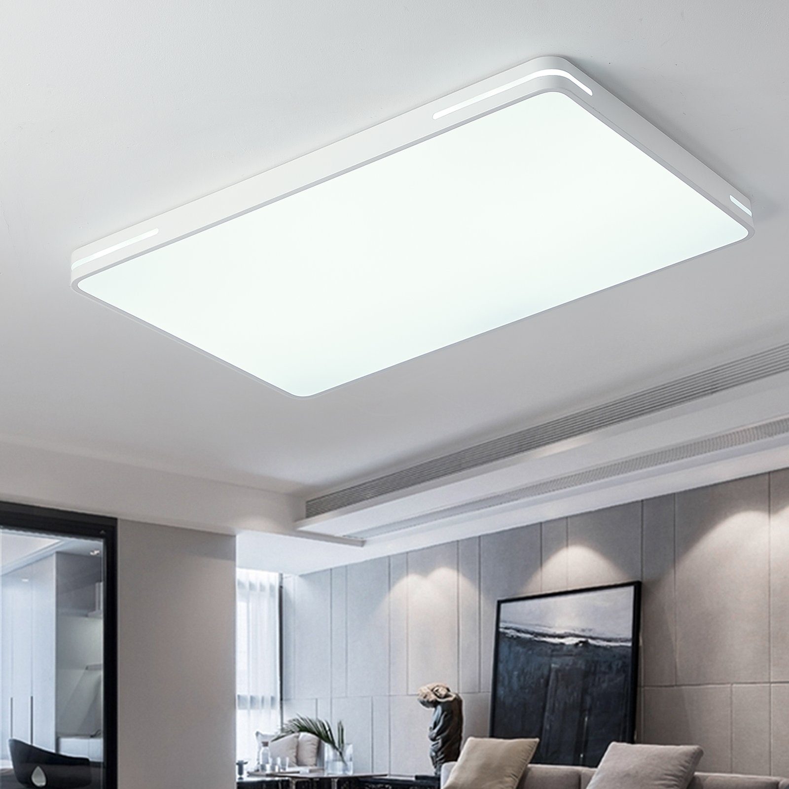 Natsen Deckenleuchte 192W LED Deckenlampe Rechteckig günstig online kaufen