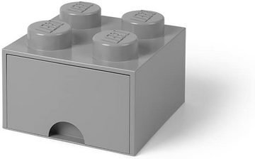Room Copenhagen Aufbewahrungsbox Lego - Aufbewahrungsbox im Legostein Design mit einer Schublade - grau