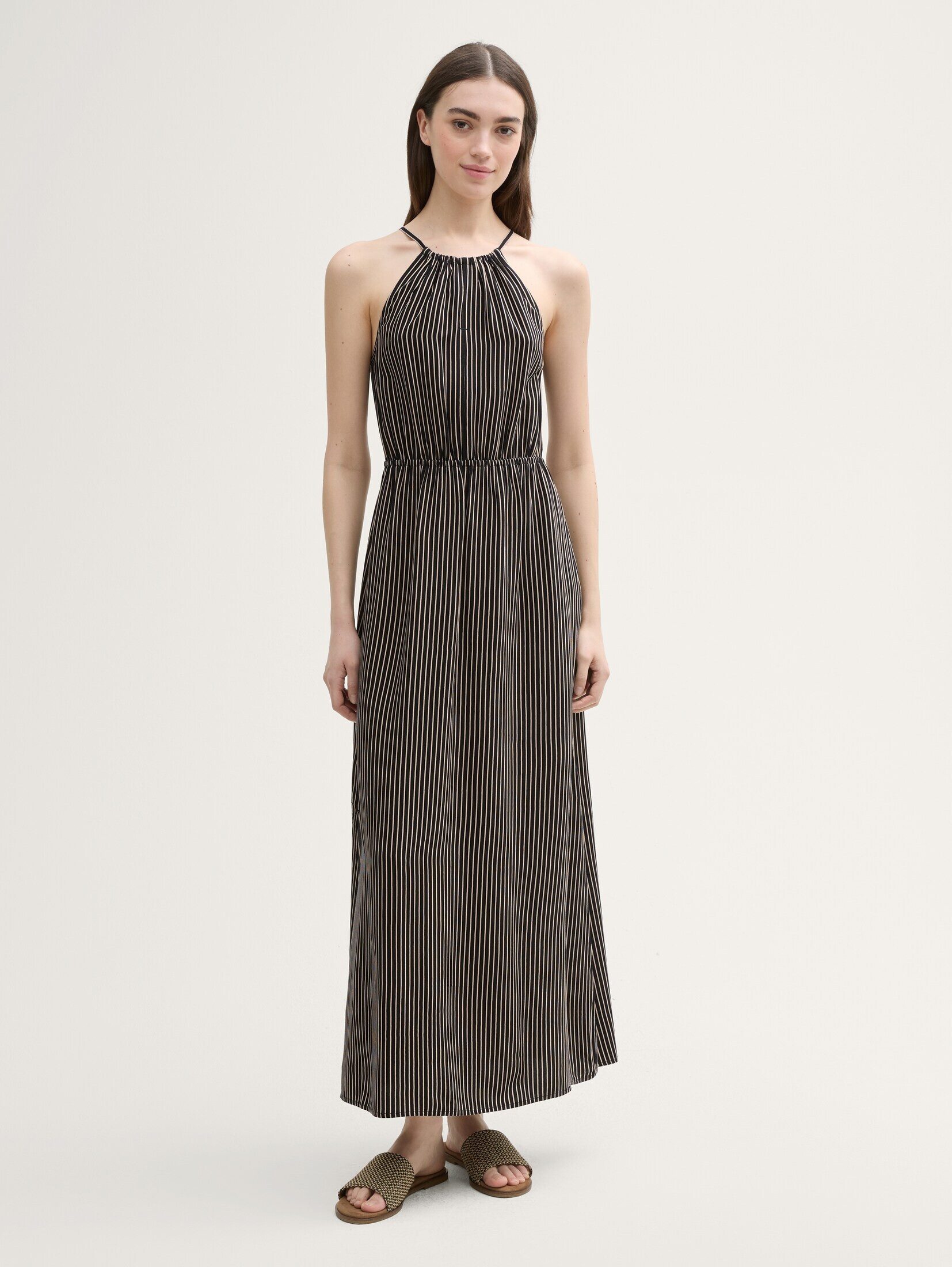 TOM TAILOR Denim Sommerkleid Neckholder Maxi-Kleid günstig online kaufen