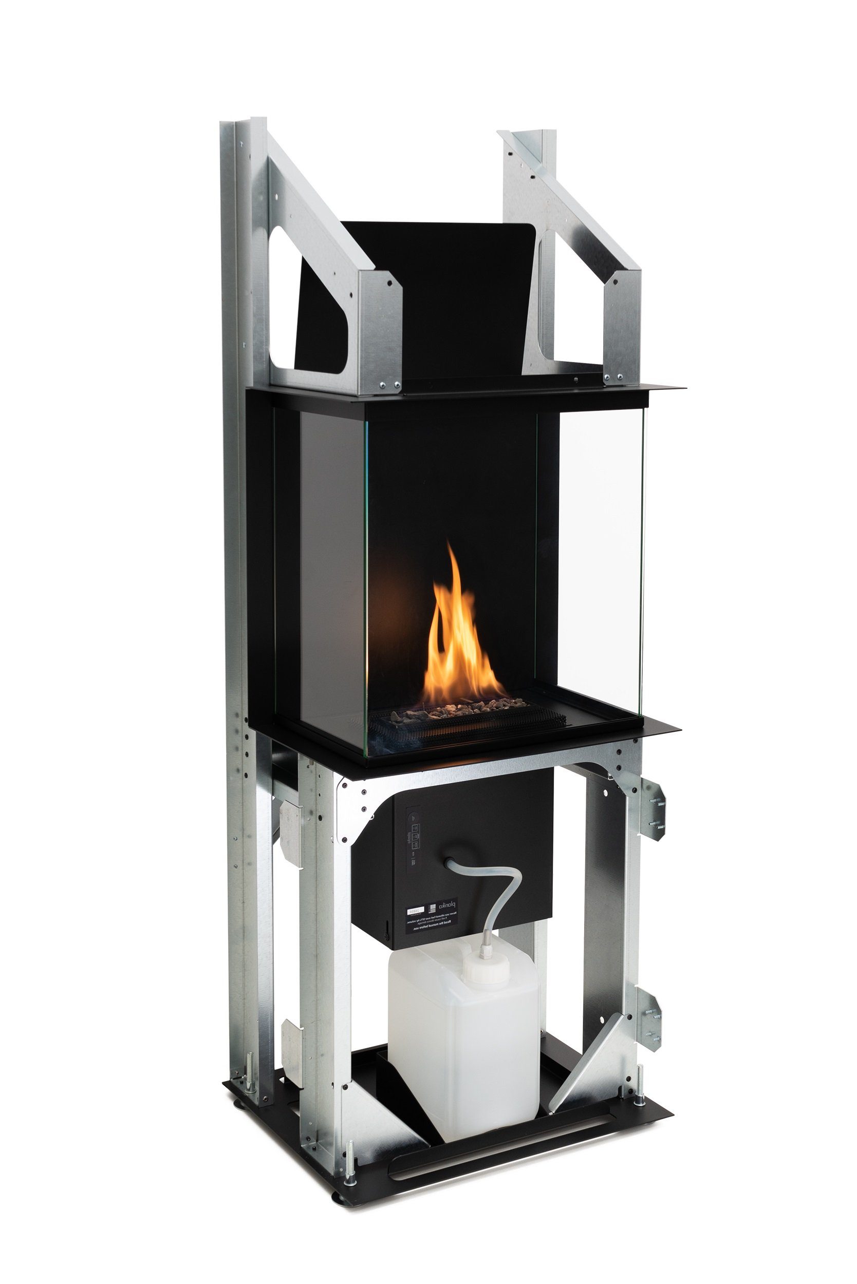 PLANIKA Echtfeuer-Dekokamin Planika Rock Ethanolkamin mit BEV Automatikbrenner, mit Heizleistung