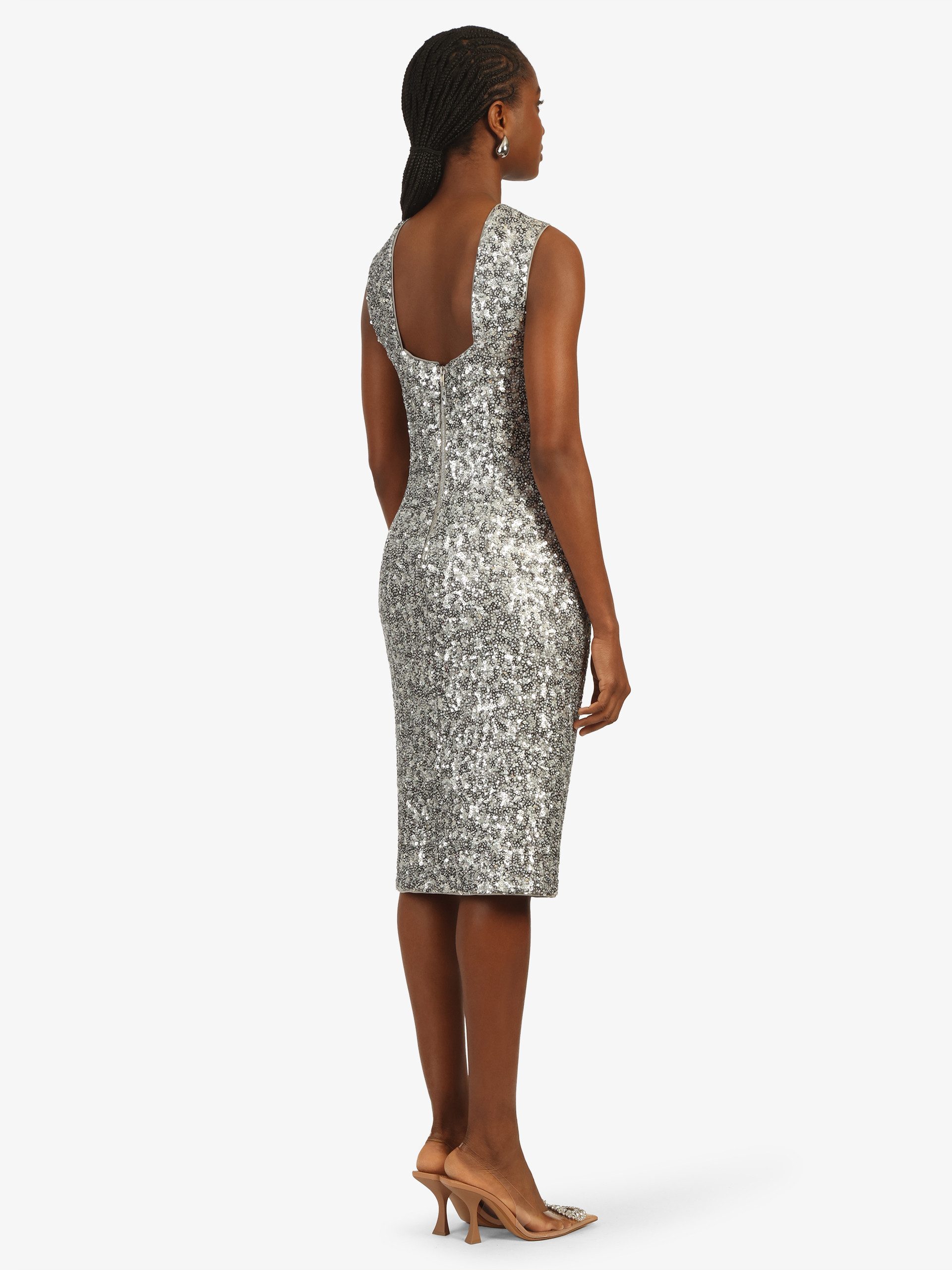 Kraimod Cocktailkleid mit überkreuzten Trägern