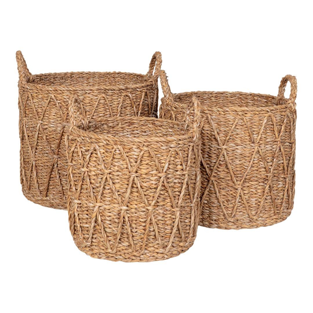 House Nordic Allzweckkorb Krabi Korb Satz von 3 Stk. natur.