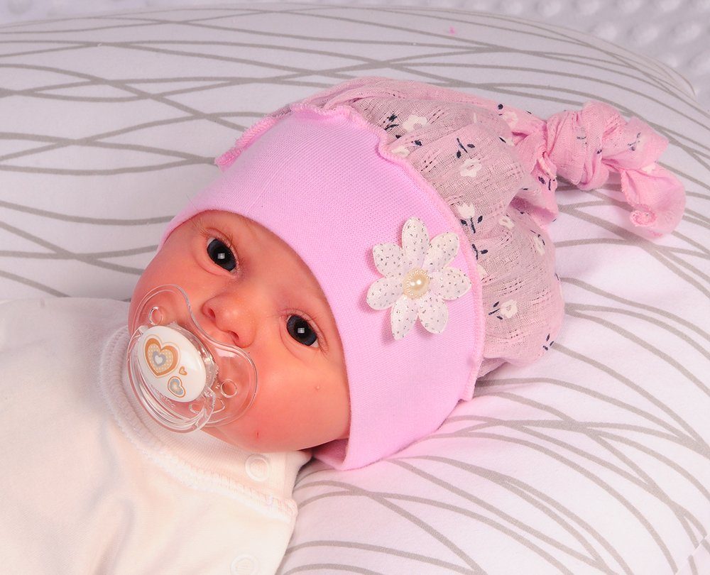 La Bortini Kopftuch Kopftuch Erstlingsmütze Mütze für Stirnband Baby Sommer Kopftuch
