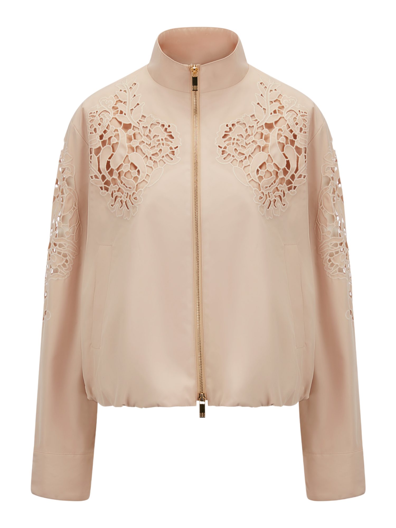 Riani Kurzjacke natur,Casual,Polyester,Unifarben,Stehkragen,Lang,Regular Fit