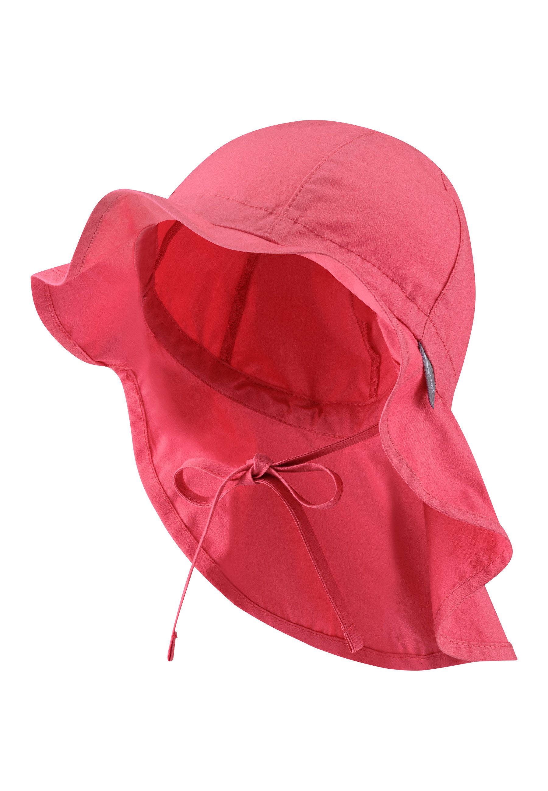 Sterntaler® Schirmmütze UV-Schutz 50+ Sonnenhut einfarbig (1-St) Mütze mit Nackenschutz und Größenregulierungsband