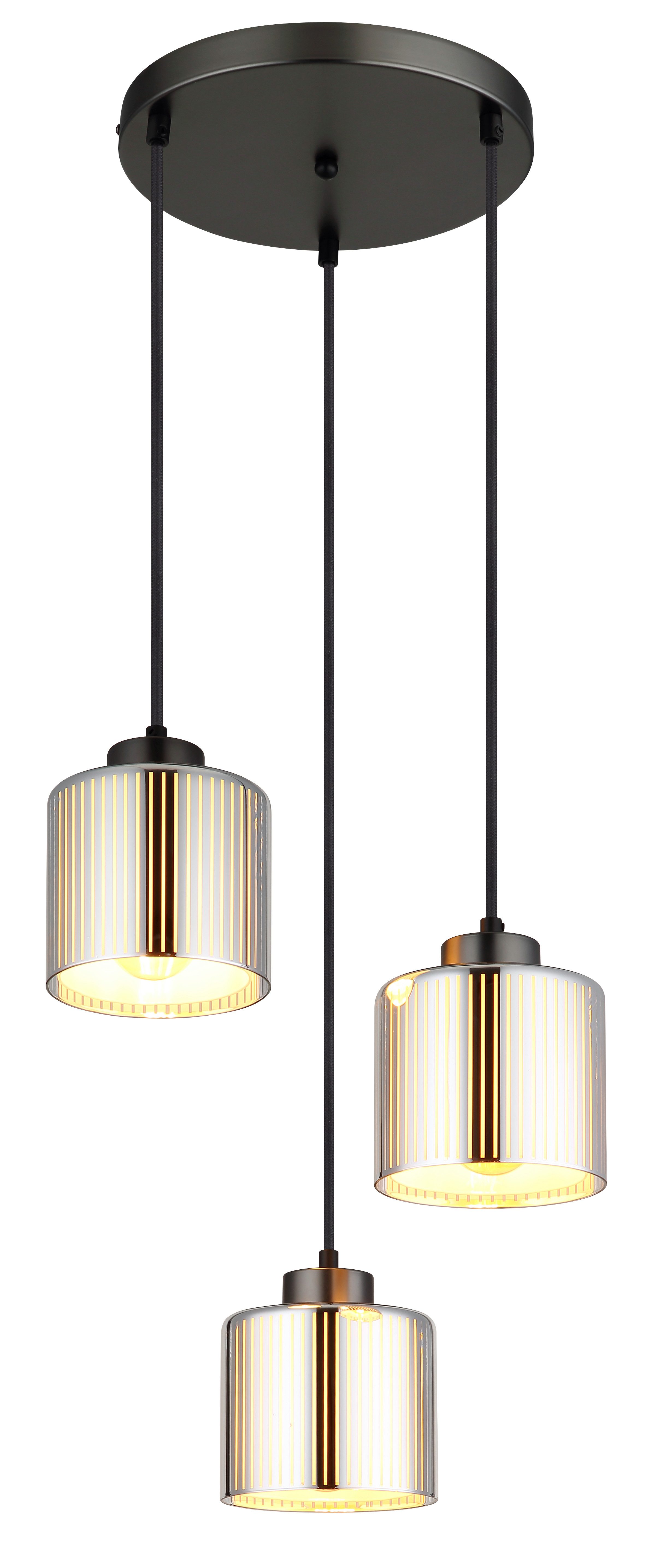 GLOBO LIGHTING Hängeleuchte FELICIA, ohne Leuchtmittel, Hängelampe Esszimmer-Leuchte Esstischleuchte Wohnzimmer