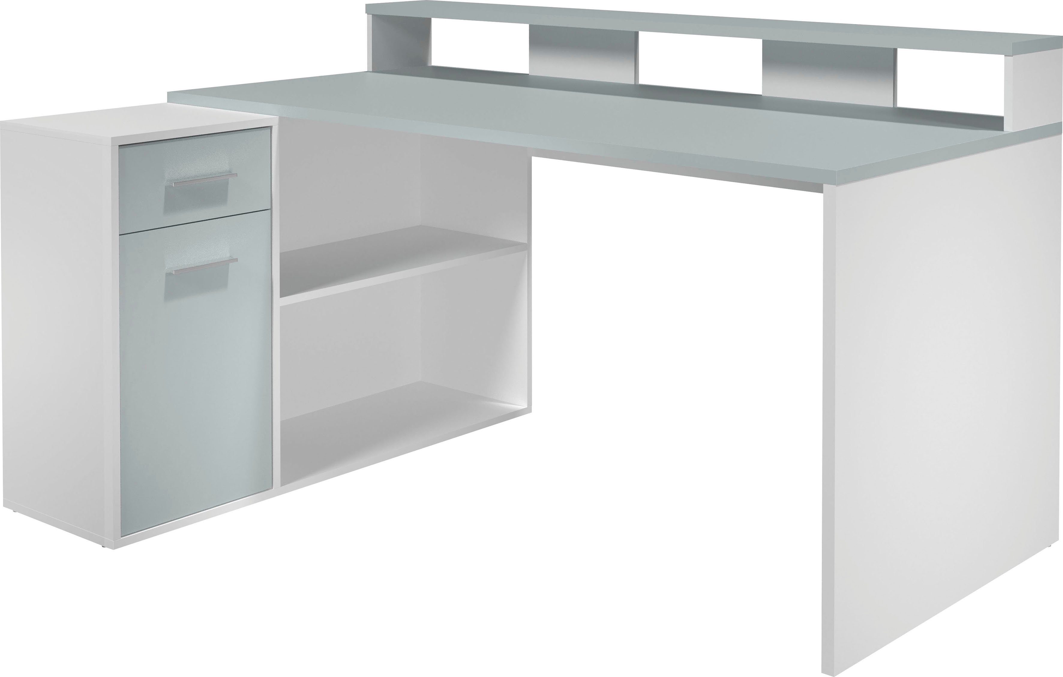 Home affaire Schreibtisch Chester (2-St), Gamingtisch mit Lowboard - Arbeitstisch Maße (B/T/H) 160/115/92 cm