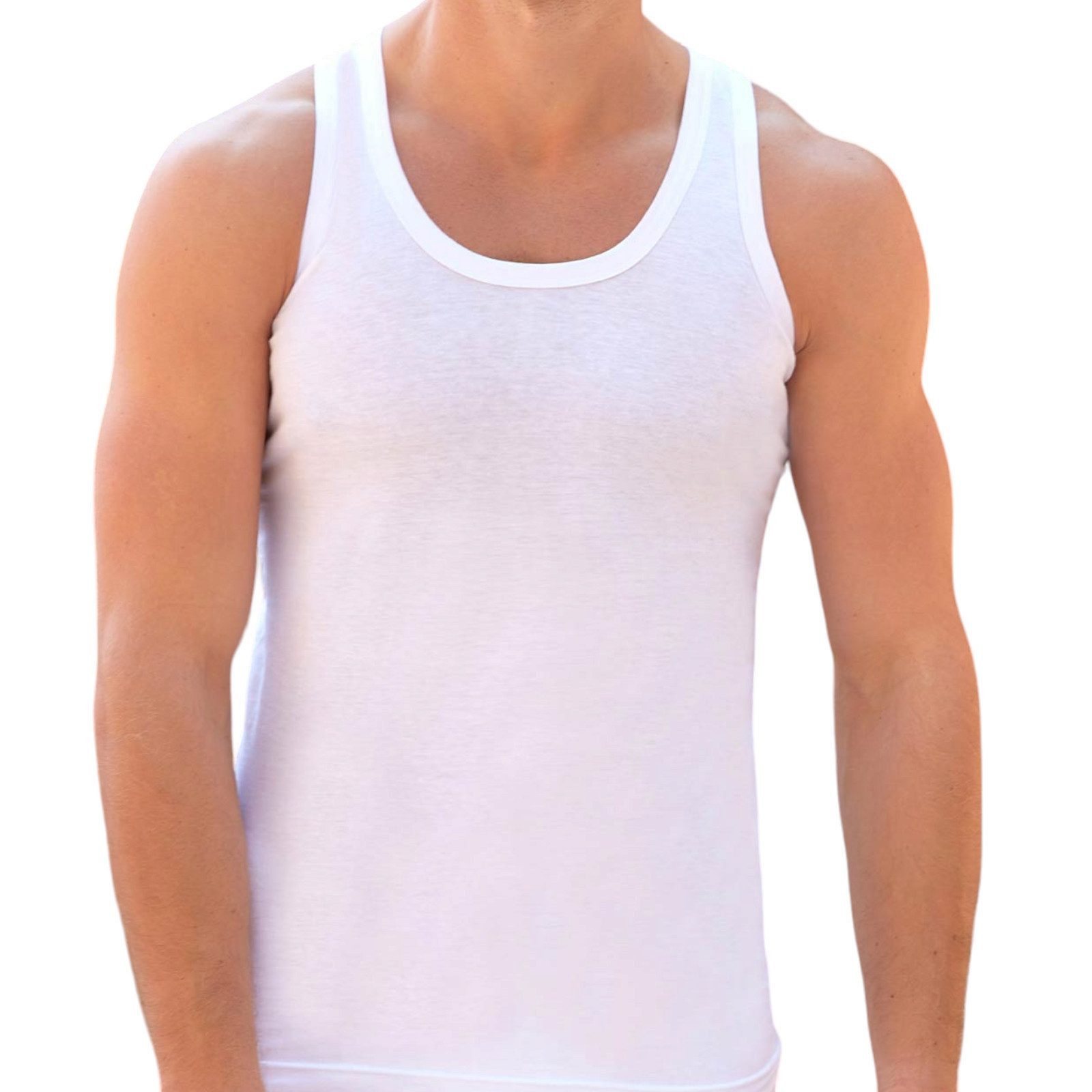 Unterhemd 6er-10er Pack Herren Unterhemden Tank Tops 100% Baumwolle S-4XL
