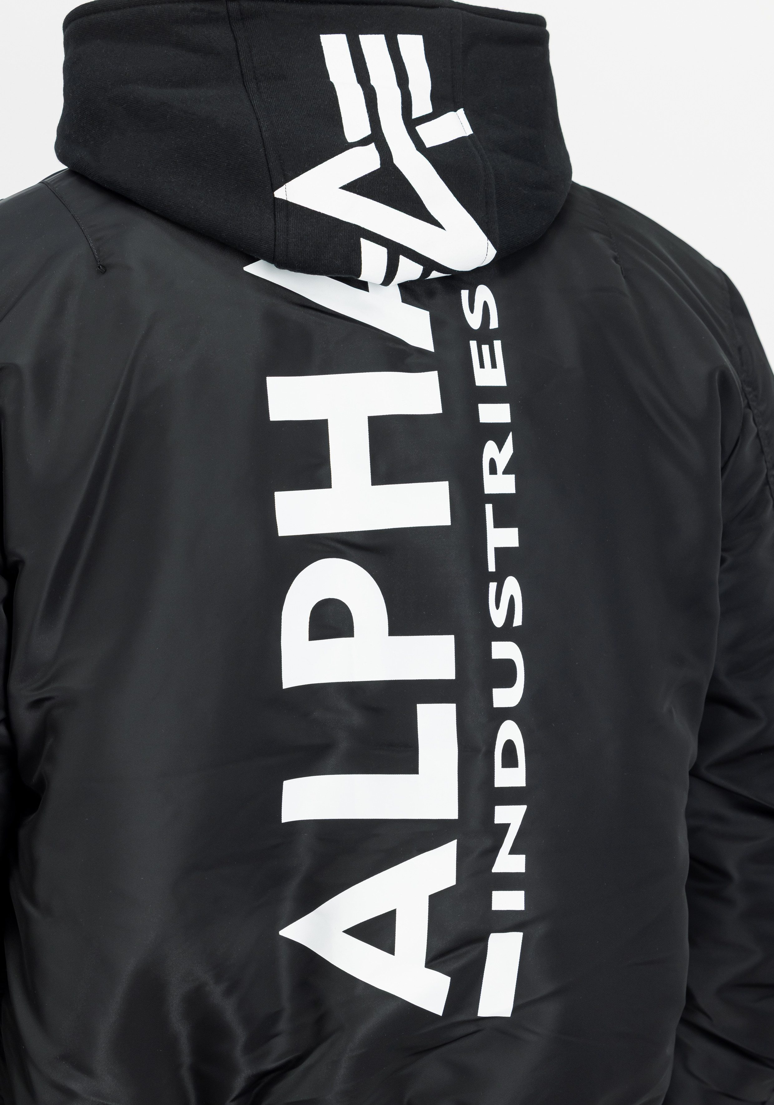 Alpha Industries Bomberjacke MA-1 ZH Back Print Kunstfaser, slim fit – Bild 5 von 5