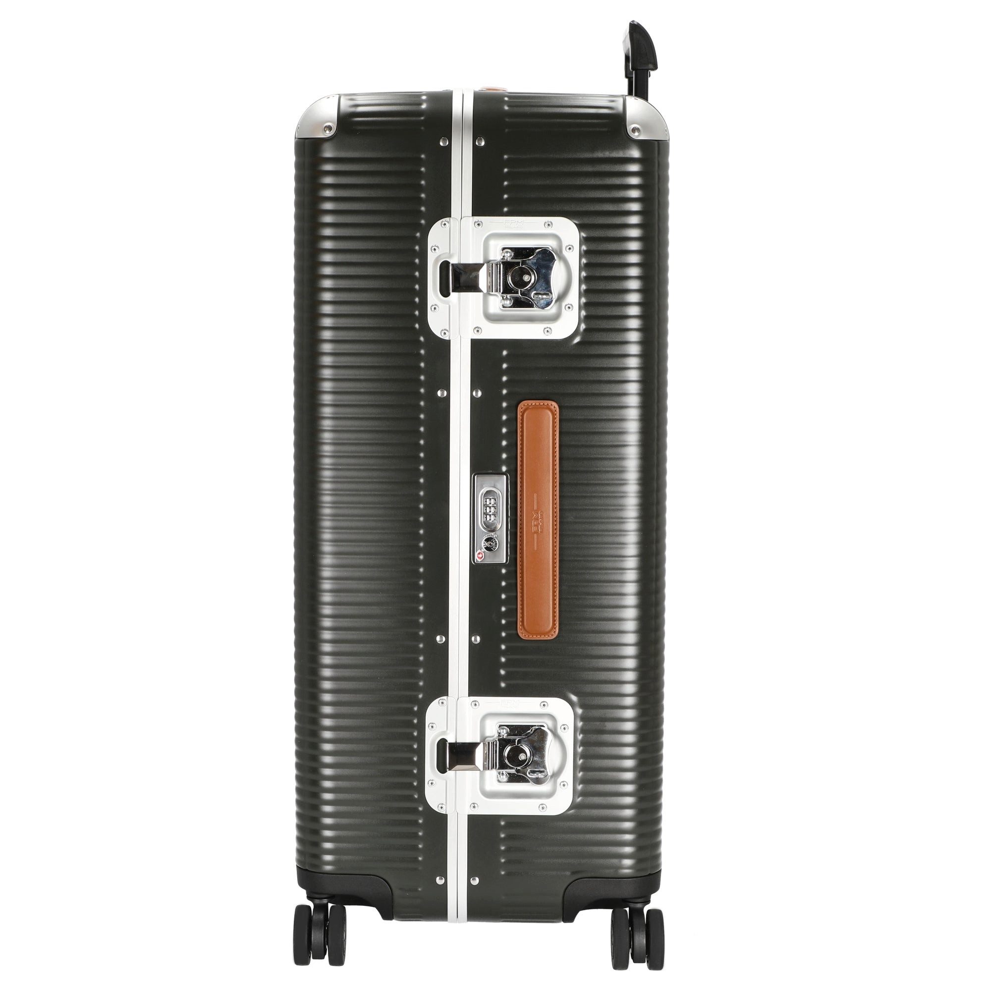 FPM Koffer Bank Light Trunk on Wheels L - 4-Rollen-Trolley 82 cm (moss green), 4 Rollen Rollen