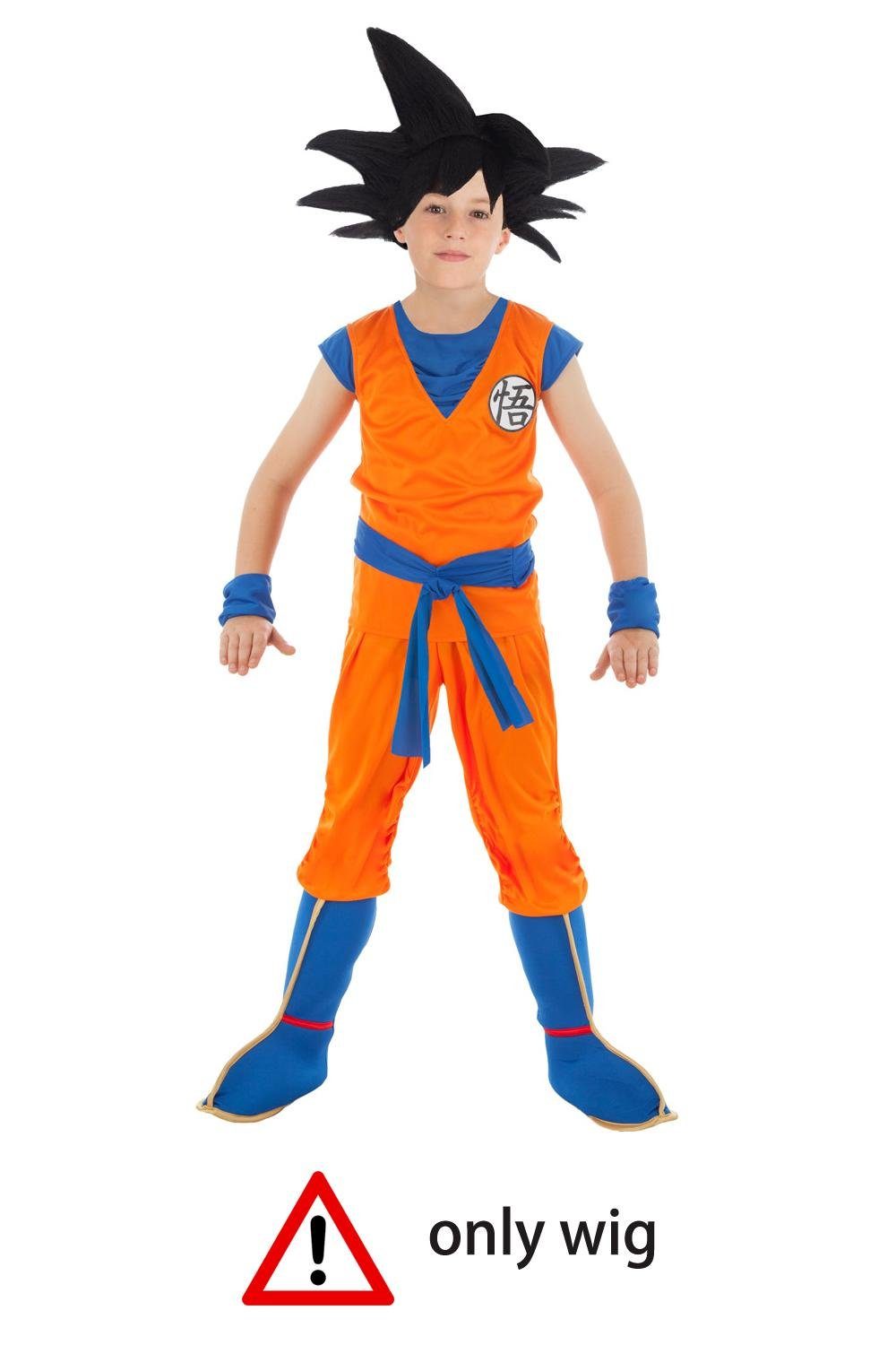 GalaxyCat Kostüm-Perücke »Dragon Ball Kinder Perücke von Son Goku,  Variante«, Kinder Perücke von Son Goku