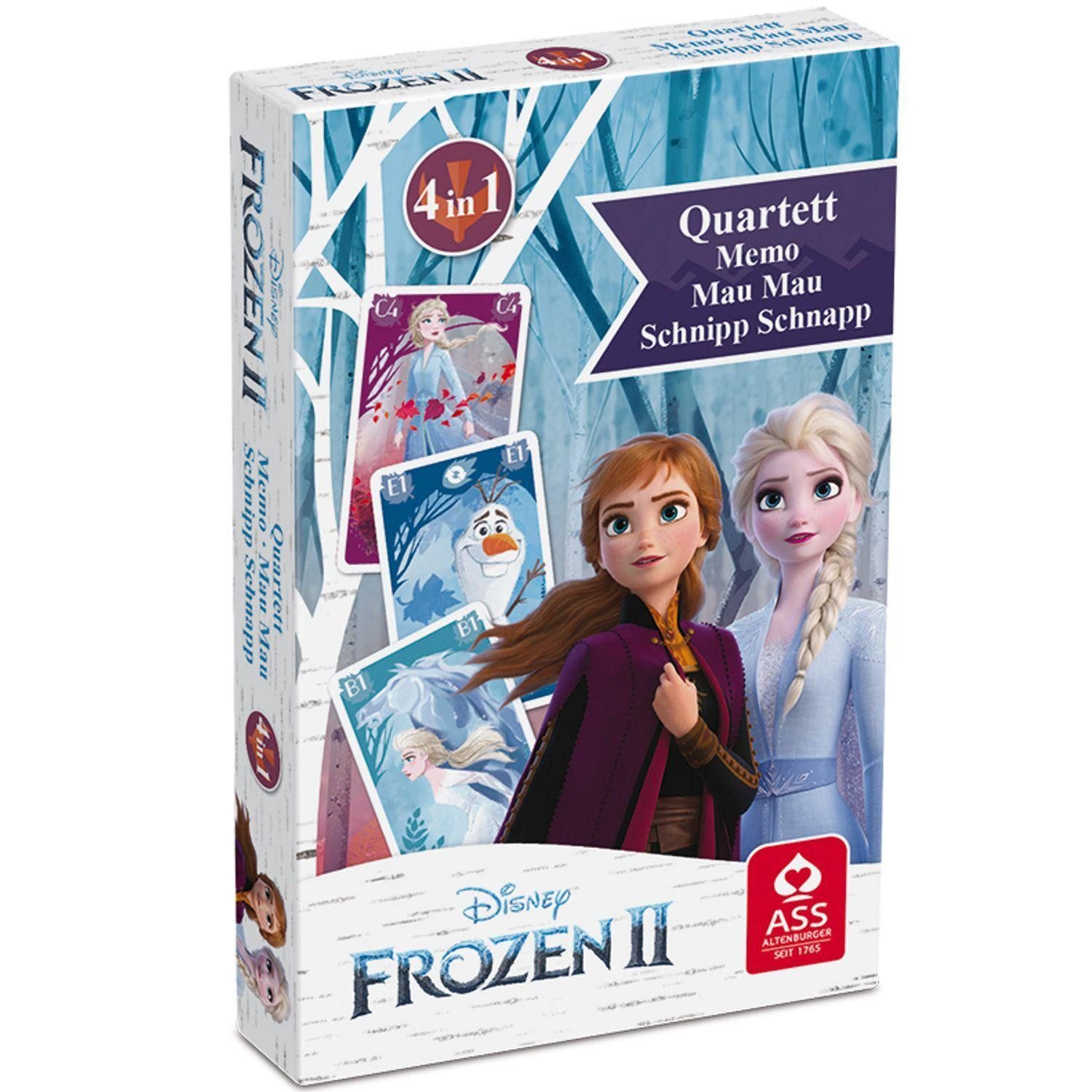Cartamundi Spiel, Disney Die Eiskönigin 2 - Quartett 4 in 1