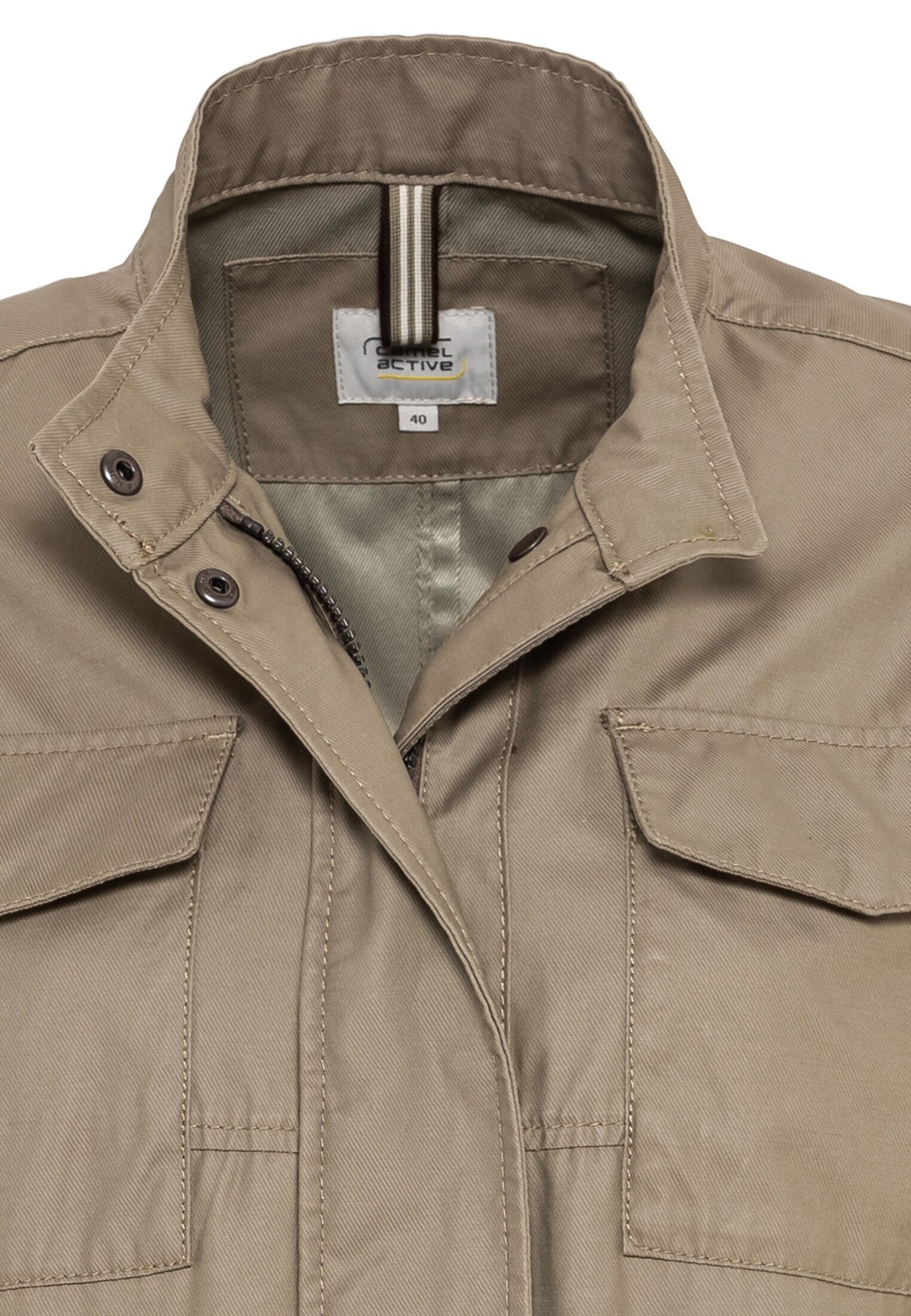 active mit Fieldjacket Stehkragen camel