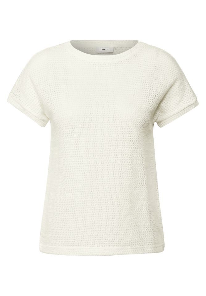 CECIL Kurzarmshirt CECIL Ajour-Shirt – in günstig online kaufen