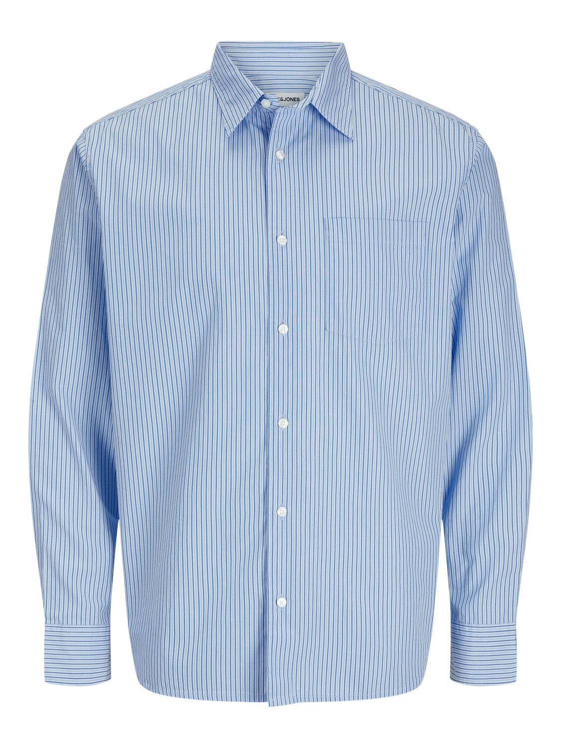 Jack & Jones Langarmhemd JJECODY POPLIN SHIRT LS SN mit Streifen Muster günstig online kaufen