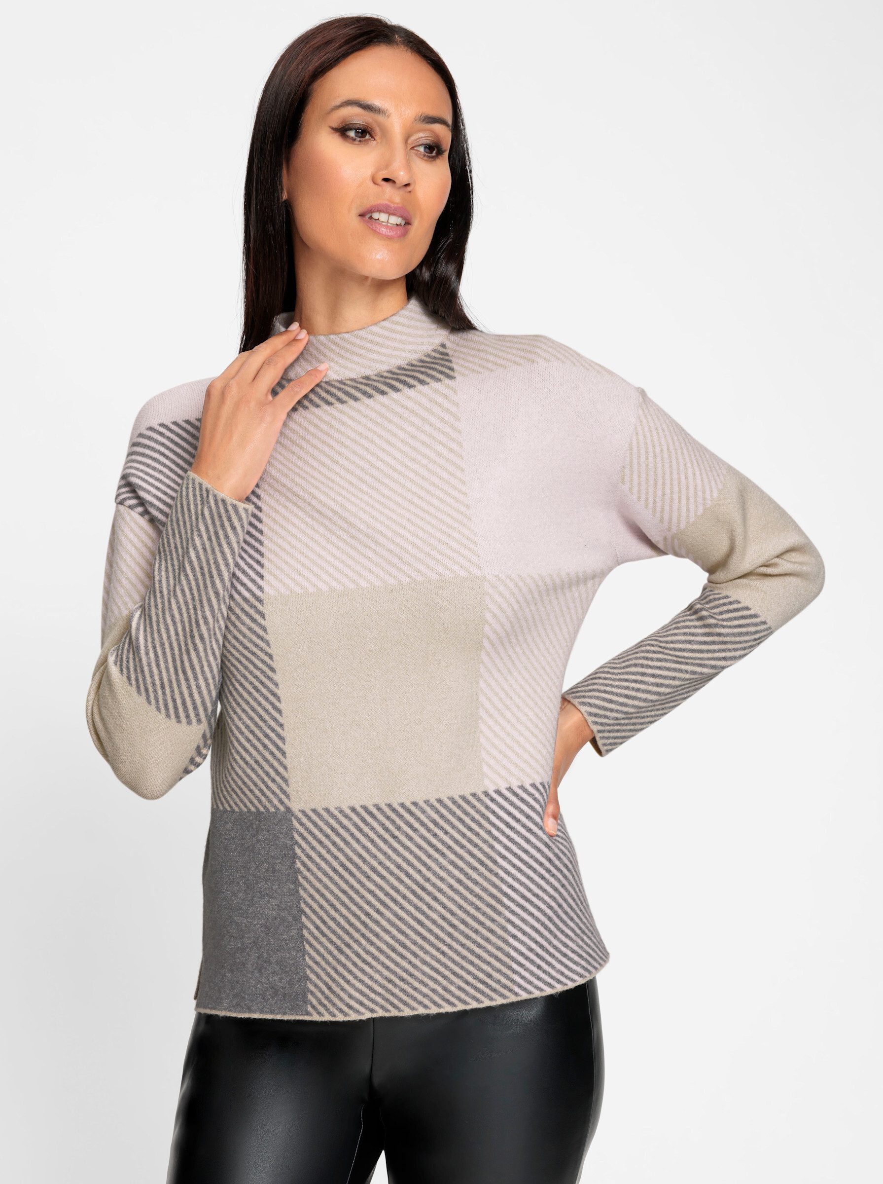 heine Strickpullover Jacquard-Pullover günstig online kaufen