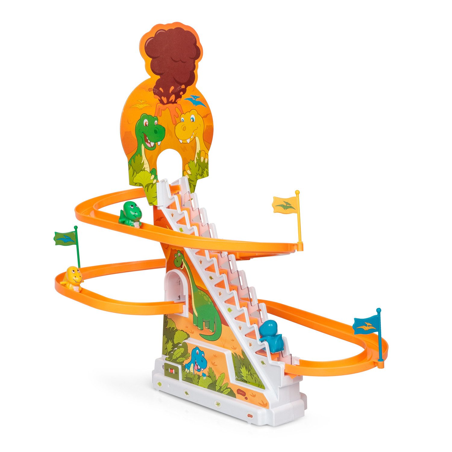 Spiel Dinosaurier Rennen Spielzeug mit 3 Dinofiguren