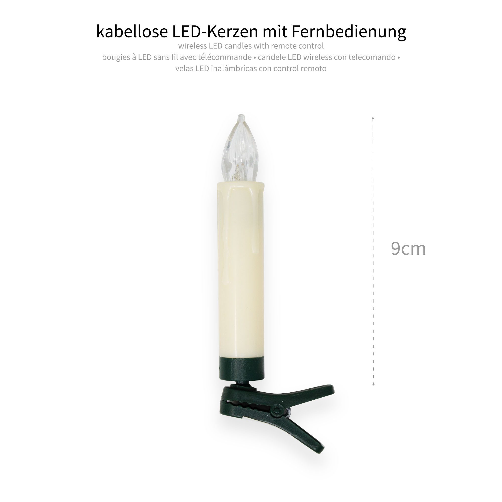ToCi LED-Christbaumkerzen 20er-Set LED-Kerzen Weihnachtsbaum-Beleuchtung ka günstig online kaufen