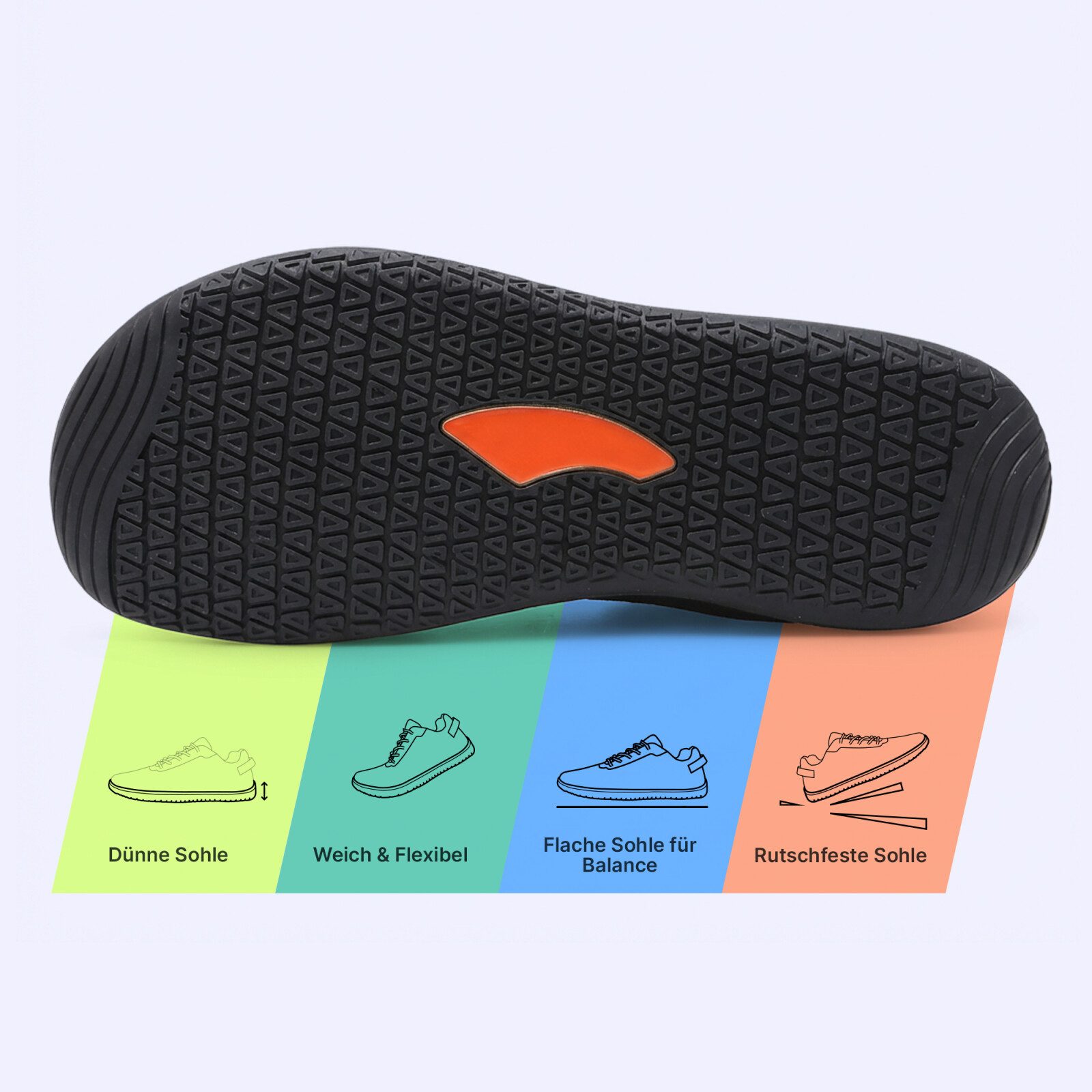 DOTALES Litestep Barfußschuhe Damen & Herren Barfuß Sneaker Barfußschuh Barfuß Sneaker, Minimalschuhe