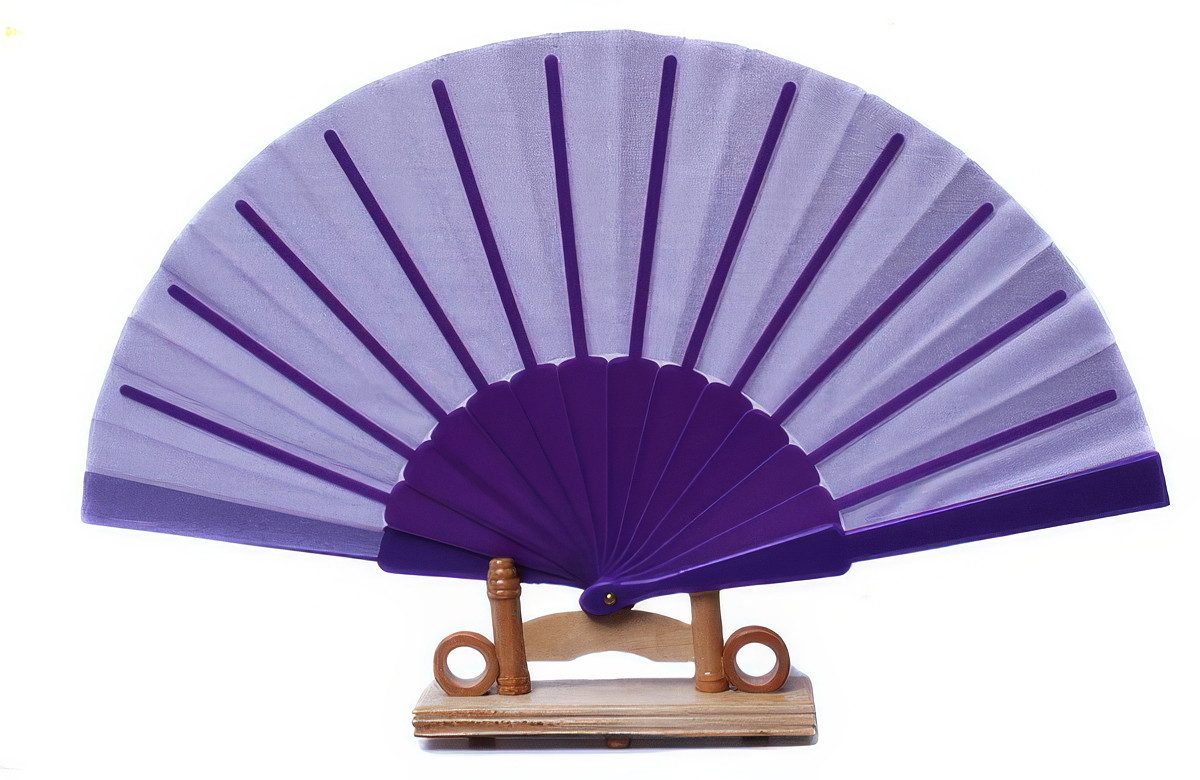 Yudu Handfächer Fächer Dekofächer Transparent mit Kunststoffstreben