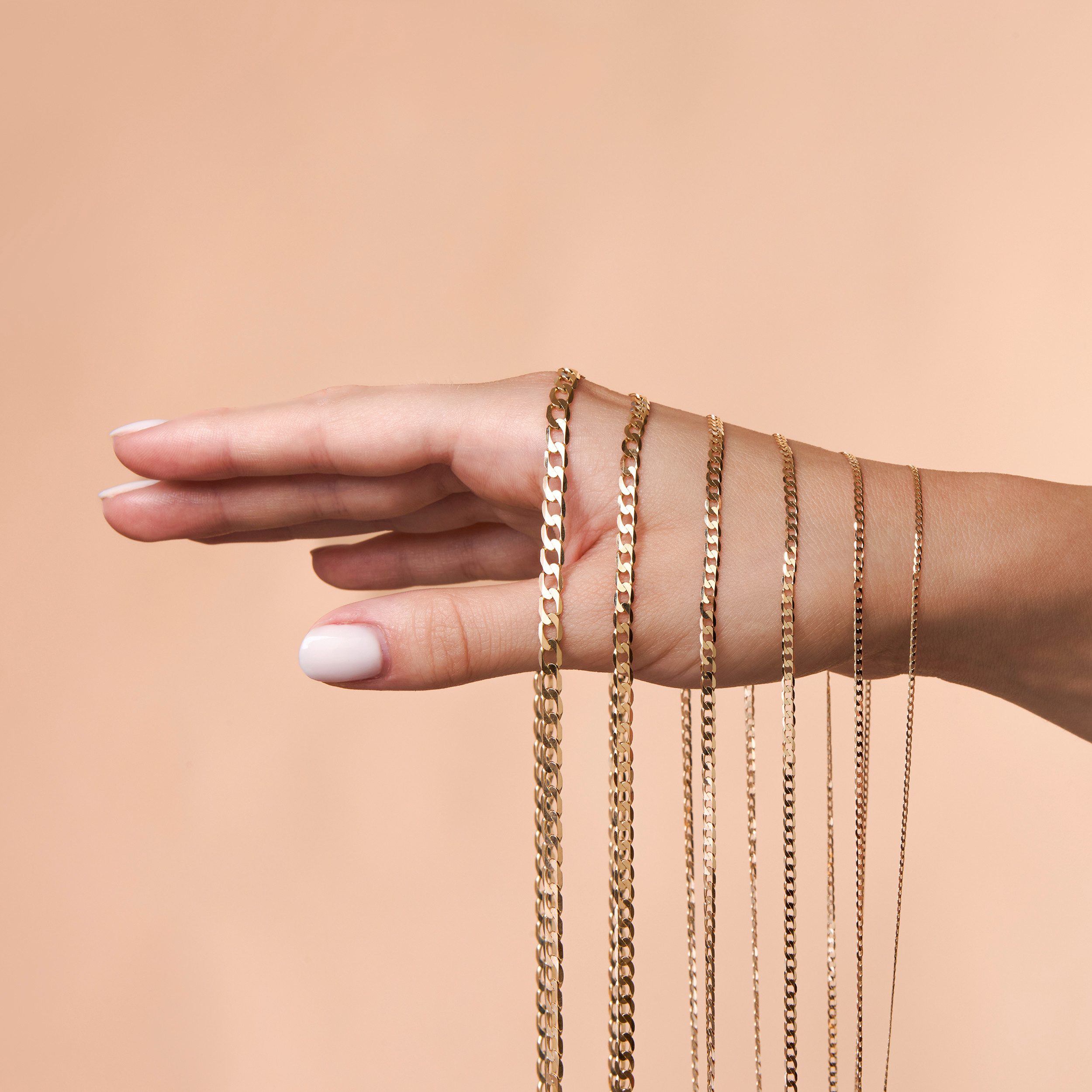 GOLDKLEIN Goldkette 14 Karat 585 Echtgold Gold Stil Panzerkette 40cm - 55cm Halskette, Bestpreisgarantie - Damen Herren mit Schmuckbox - Sale bis 19.12.2025