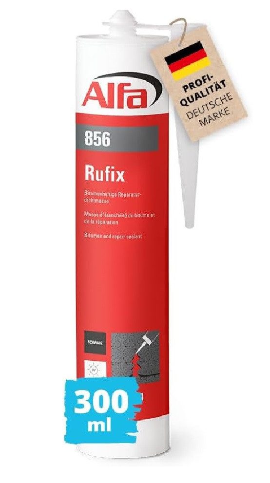Dichtstoff Bitumendichtmasse Rufix (300 ml) Dach-Dicht schwarz