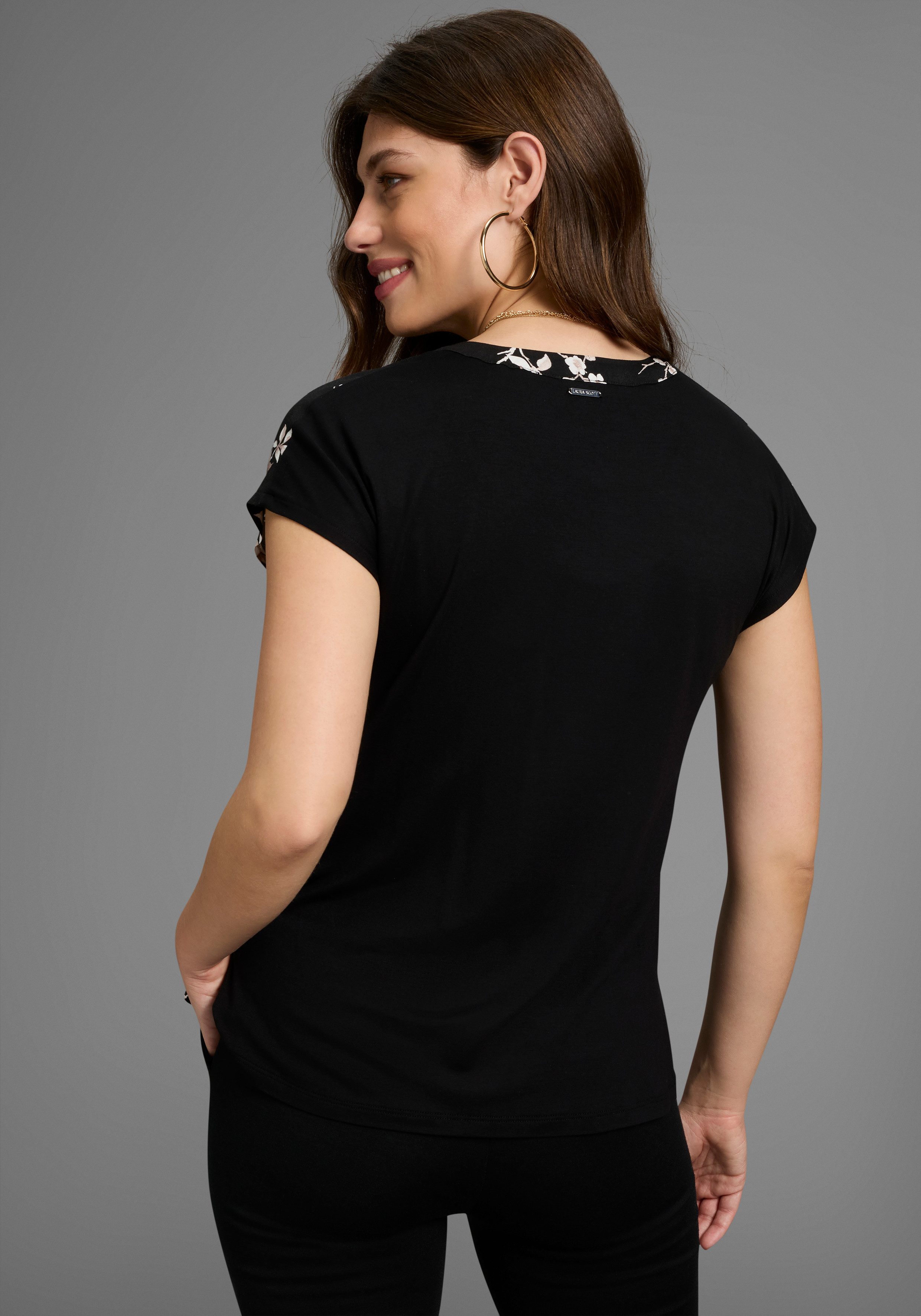 Laura Scott Hemdbluse in modischem Blumen-Print - NEUE KOLLEKTION günstig online kaufen