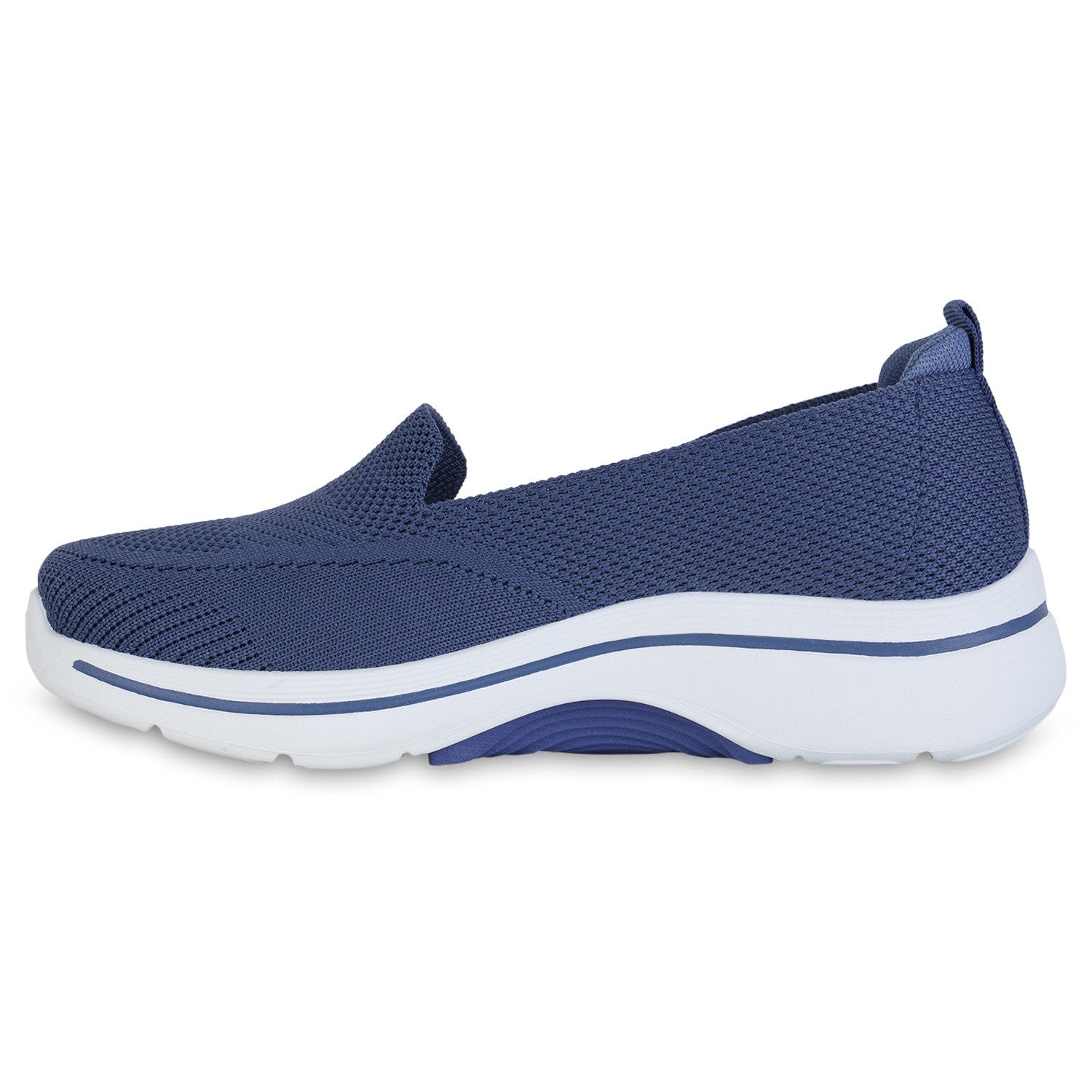 VAN HILL 841624 Laufschuh Damen Slip Ons Sportschuhe Sportliche Strick Prof günstig online kaufen