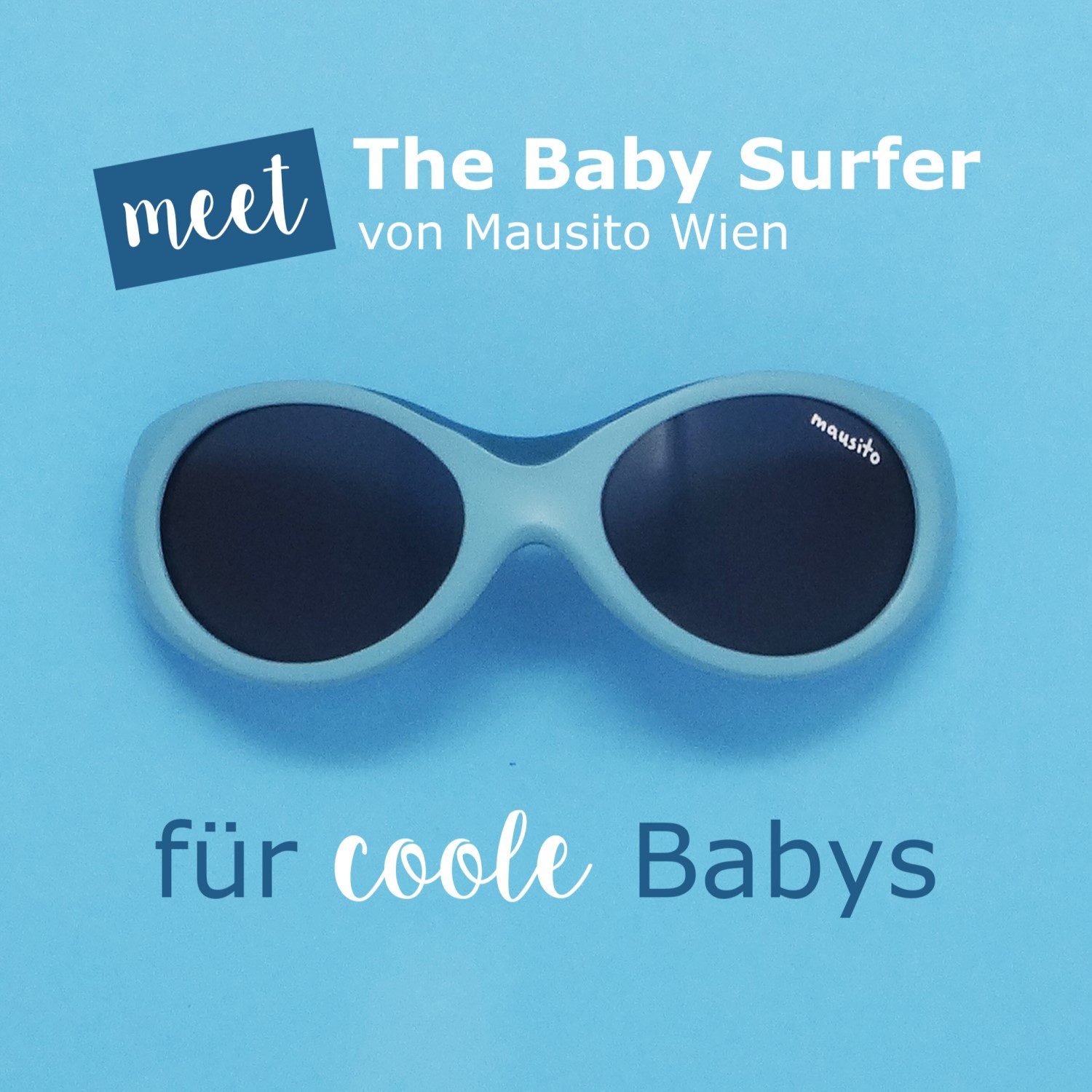 Mausito Sonnenbrille Baby Sonnenbrille mit Stil 0-18 Monate Flexibel sicher & UV-Schutz