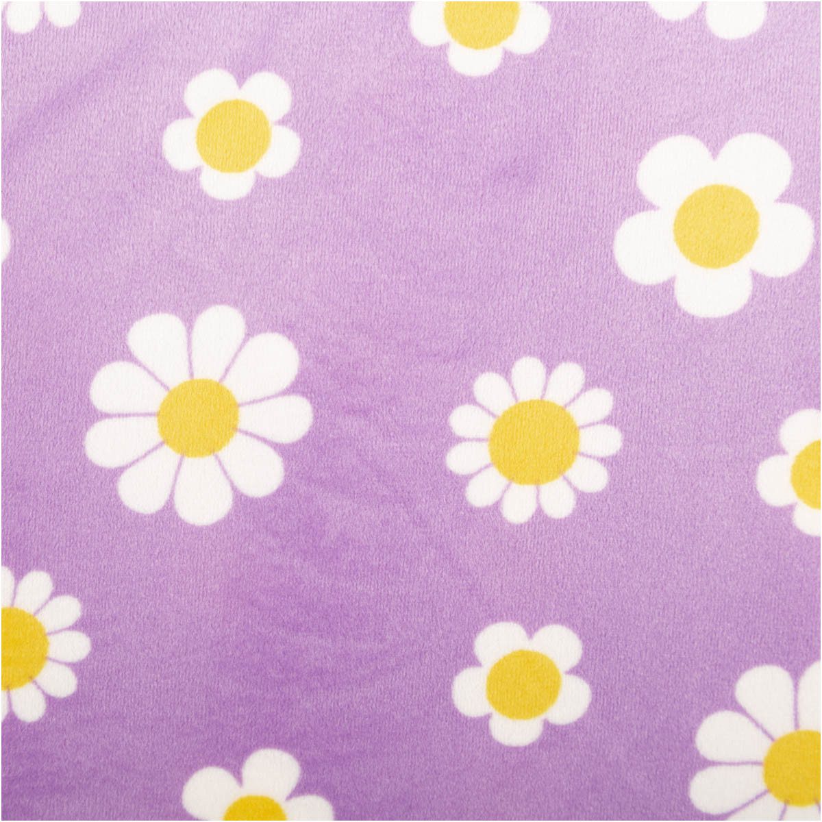 SCHÖNER LEBEN. Stoff Nicki Stoff Meterware Blumen lila weiß 145cm hellblau, pflegeleicht