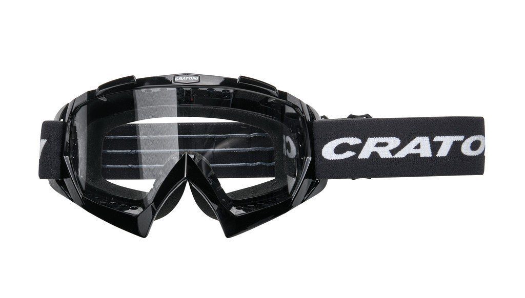 Fahrradbrille Cratoni MTB Brille C-Rage schwarz glanz Scheibe transparent