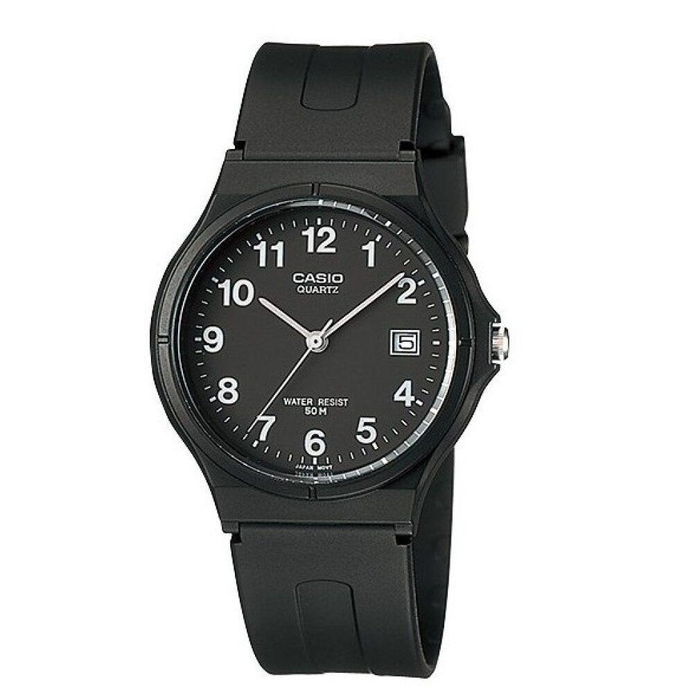 CASIO Luxusuhr Damen Analog Quarz Uhr mit Resin Armband MW-59-1B