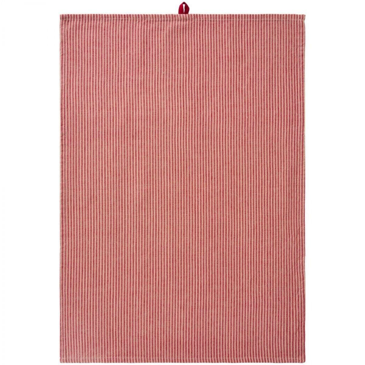 Ib Laursen Geschirrtuch Ib Laursen Geschirrtuch Daniella Natur Rot Gestreift (50x70cm)