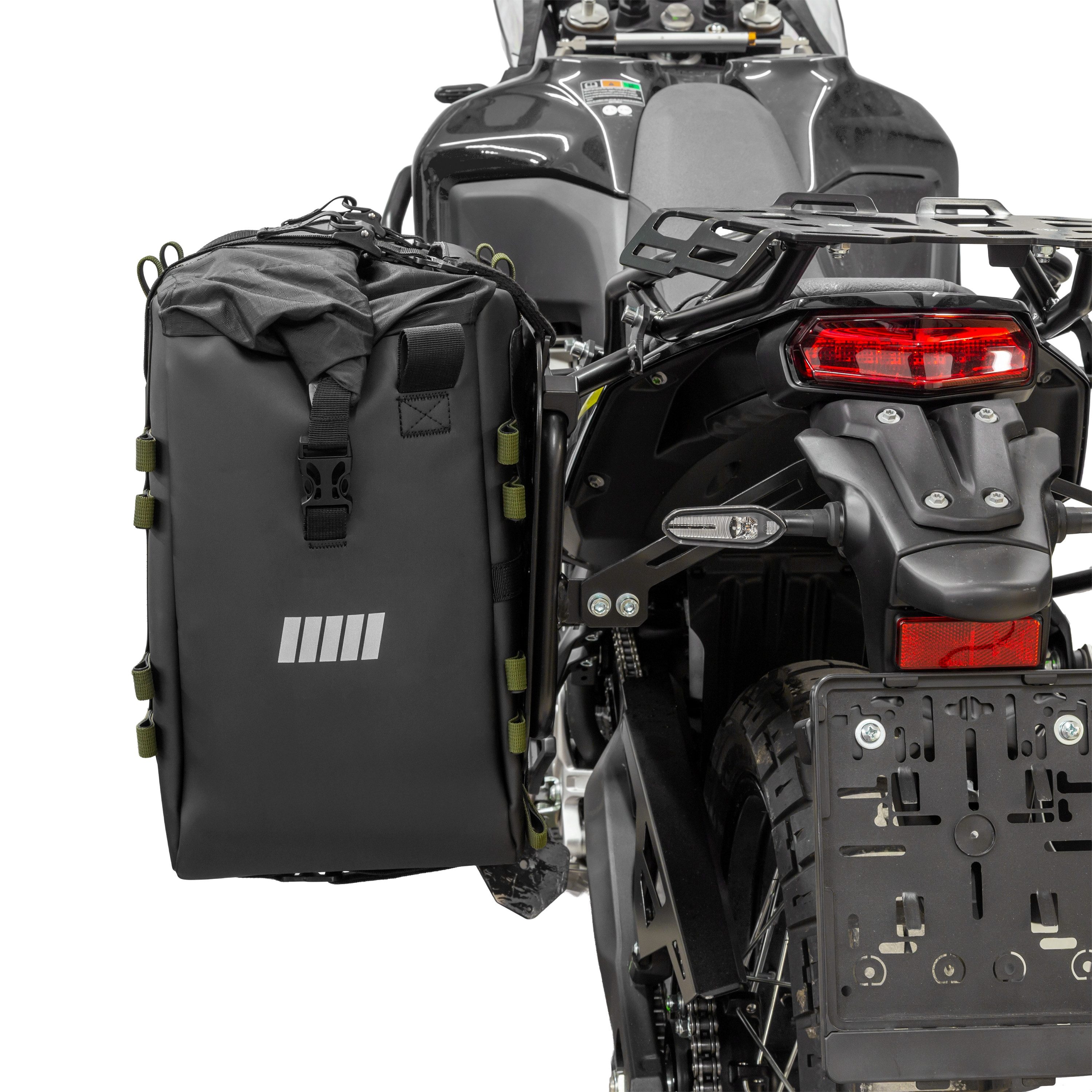 ZIEGER Fahrrad-Gepäckträger SCHNORR SC-22, 38 Satteltaschen-Set L + Kofferträgerset Honda NC 750 X