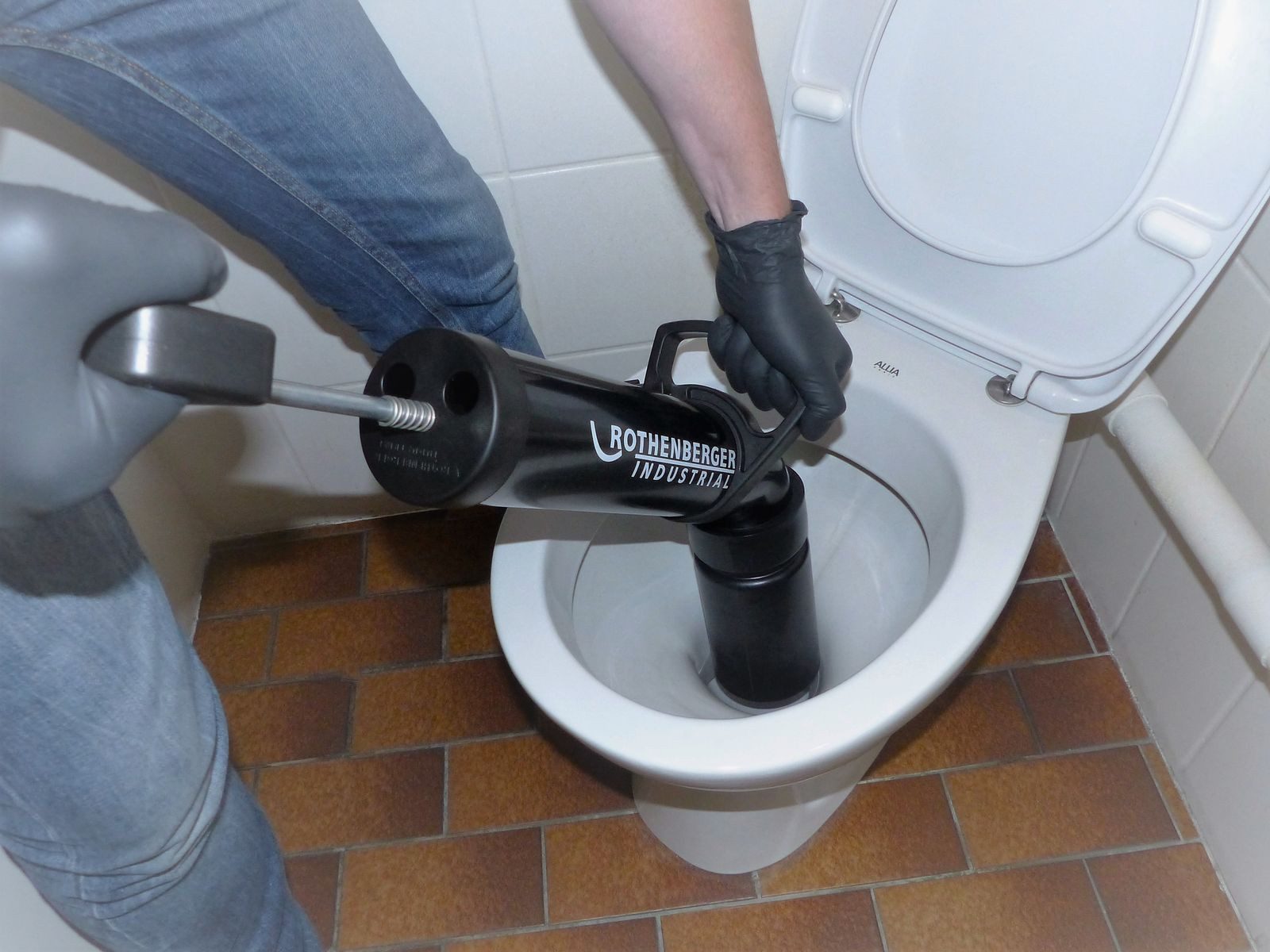 Rothenberger Pümpel Industrial RoPump Power Saugdruckrohrreiniger inkl. 2 Adapter