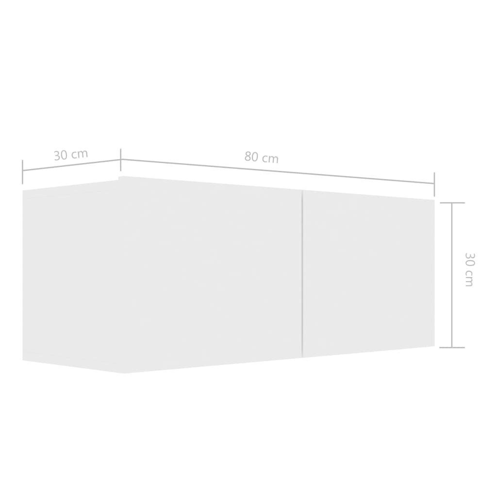 8-tlg Holzwerkstoff TV-Schrank Weiß TV-Schrank-Set vidaXL