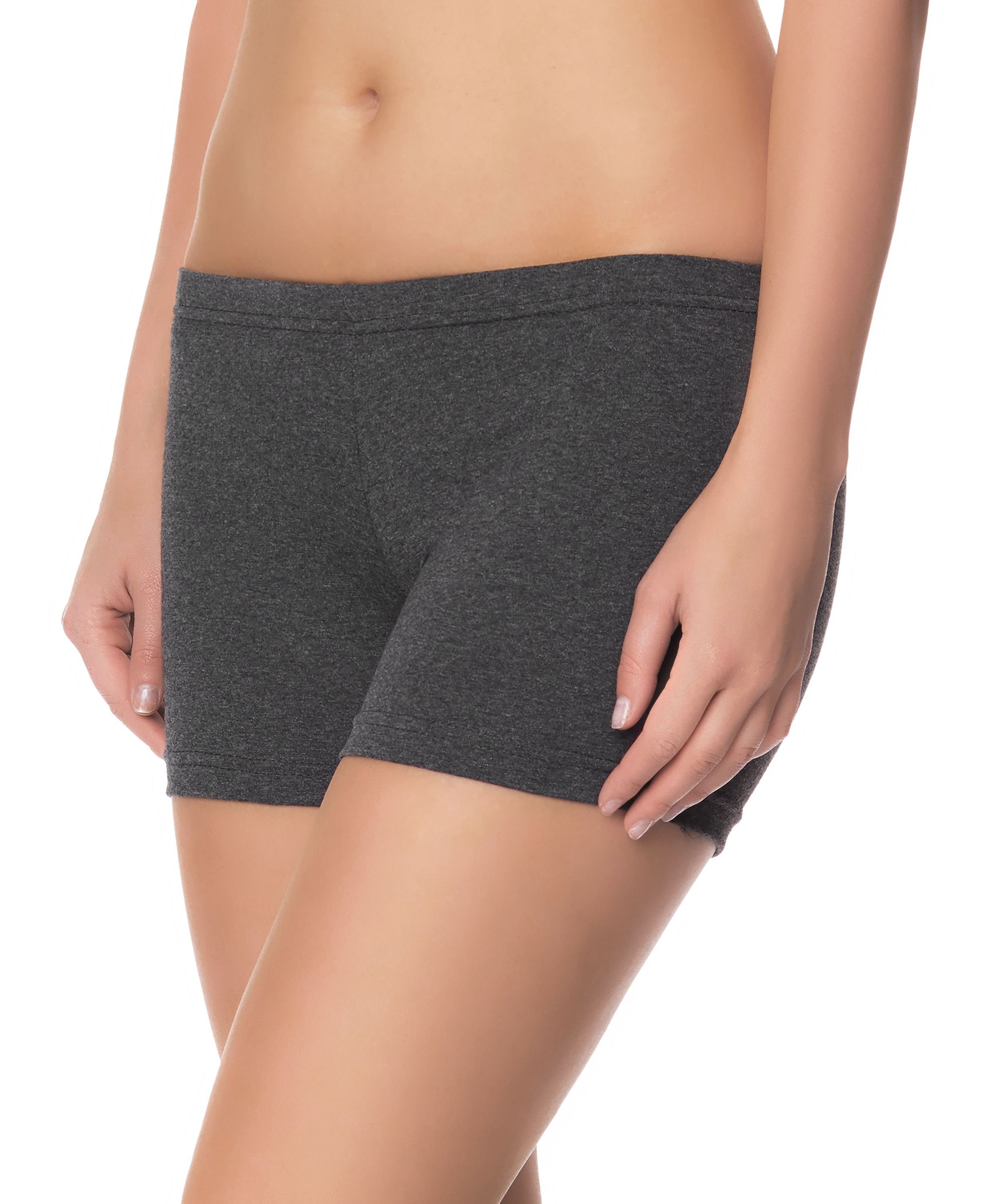 Ladeheid Leggings Damen Shorts Radlerhose Unterhose Hotpants kurze Hose Boxers LAMA05 (1-tlg) elastischer Bund