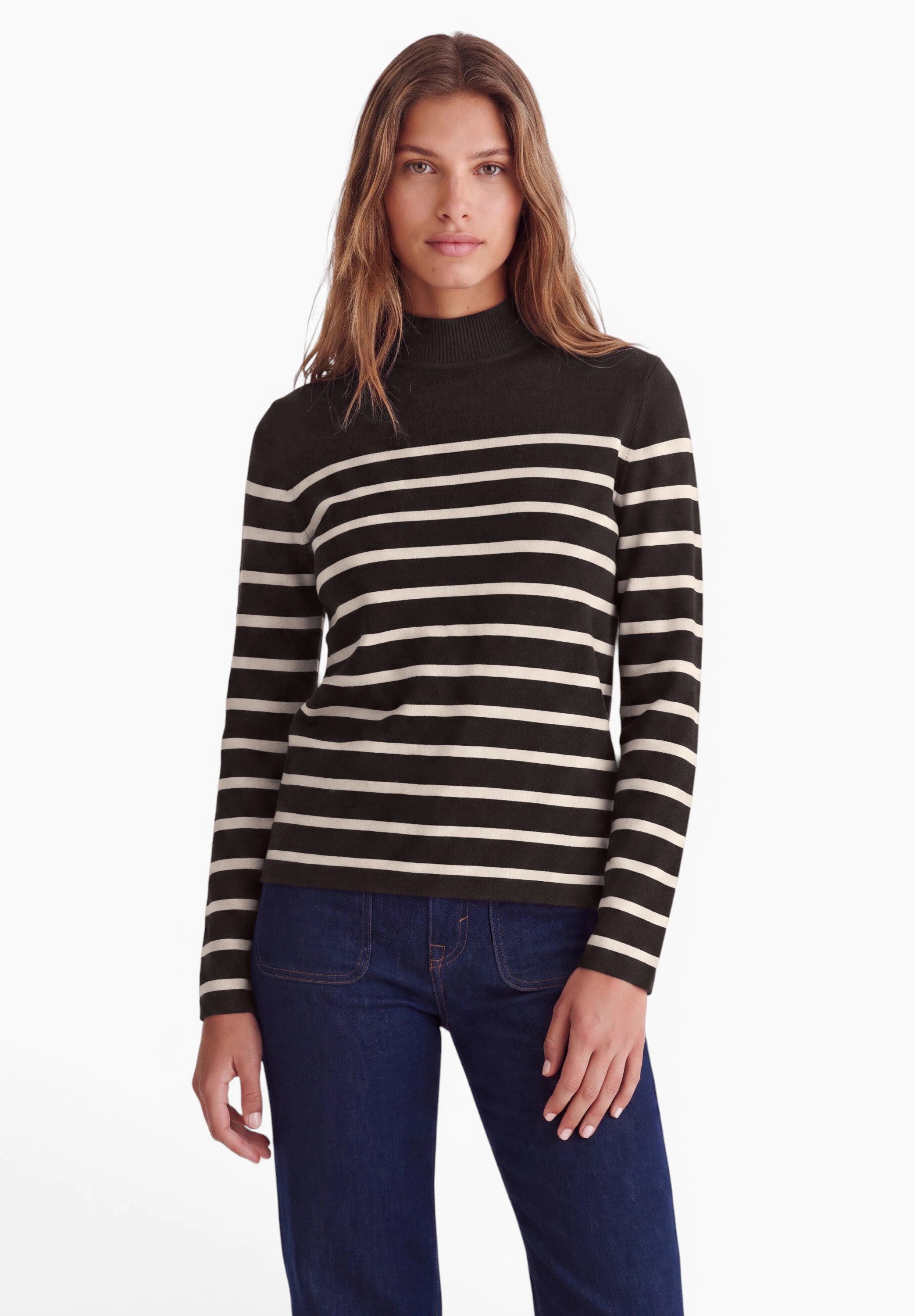 STREET ONE STUDIO Streifenpullover mit Streifen