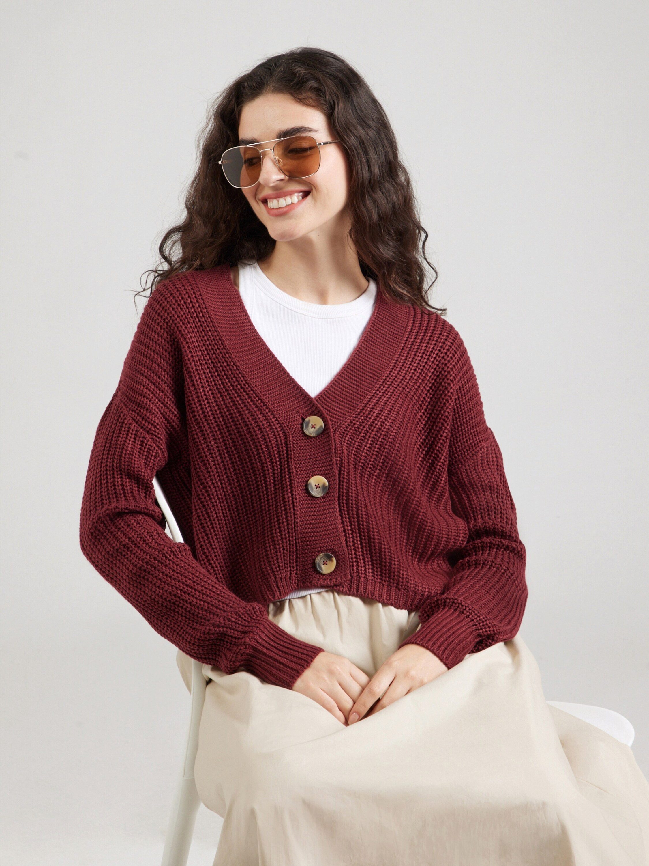 ONLY Strickjacke ONLCarol (1-tlg) Plain/ohne Details