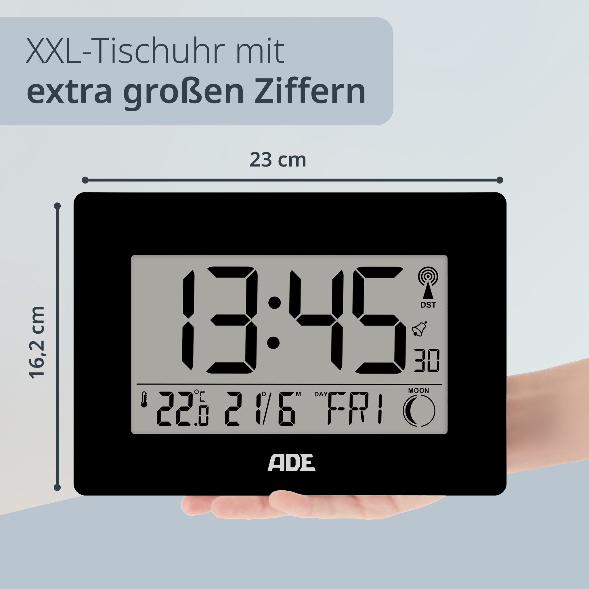 ADE Funktischuhr Digitale Tischuhr und Wanduhr günstig online kaufen