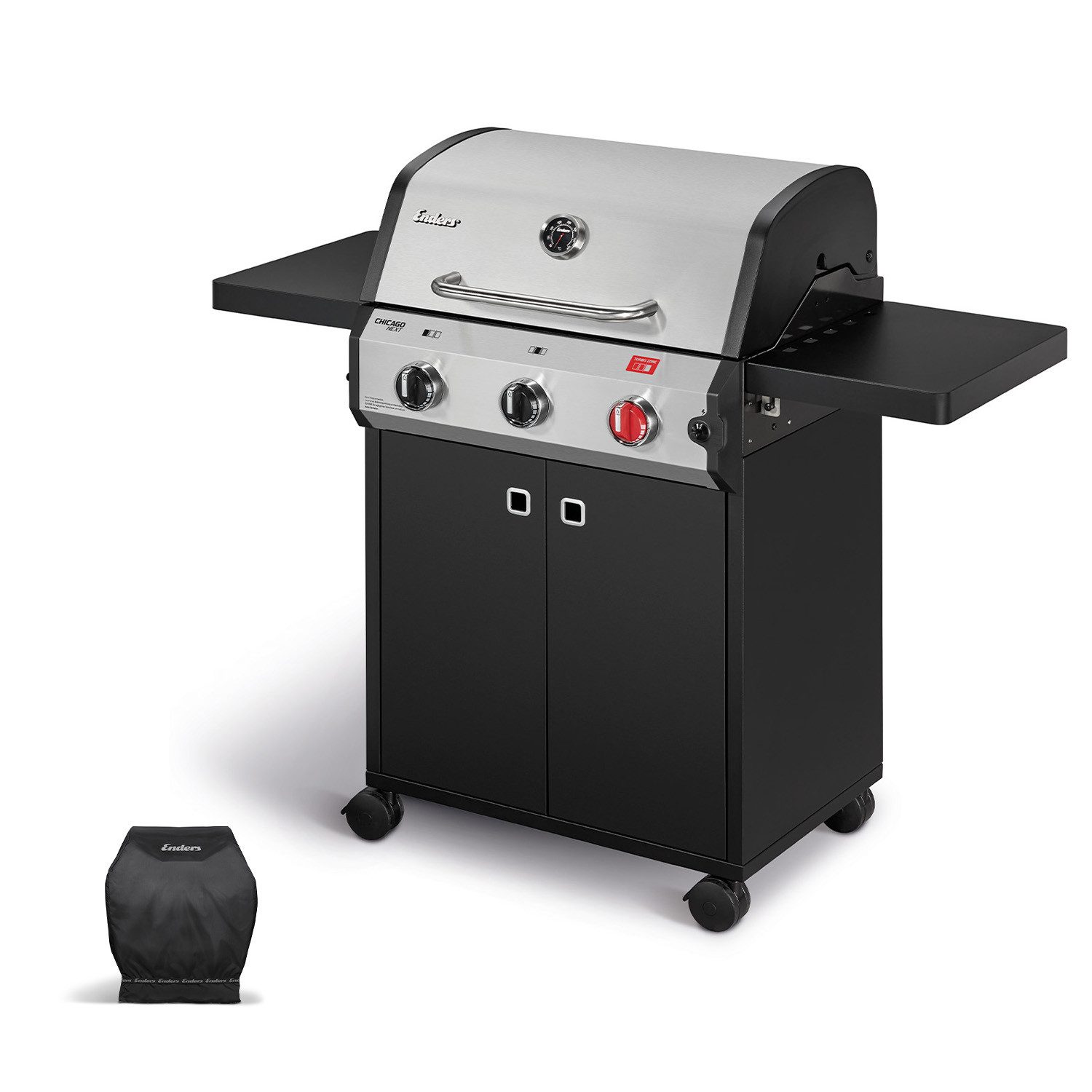 Enders® Gasgrill Chicago Next 3R Turbo Gas Grill inkl. Wetterschutzhülle