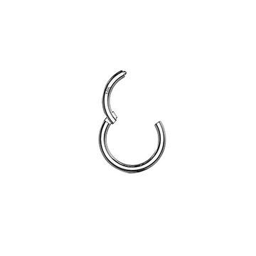 Taffstyle Nasenpiercing Piercing Ohr Ring Septum Clicker 585 Gold 14 Karat, Segment Clicker Scharnier Ring Septum Lippe Nasenpiercing Ohr Knorpel