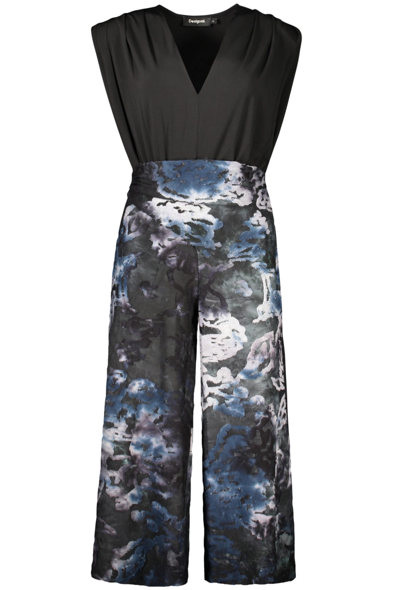 Desigual 5-Pocket-Hose Ärmelloses Kleid mit V-Ausschnitt und Kontrasten in Blau für Damen