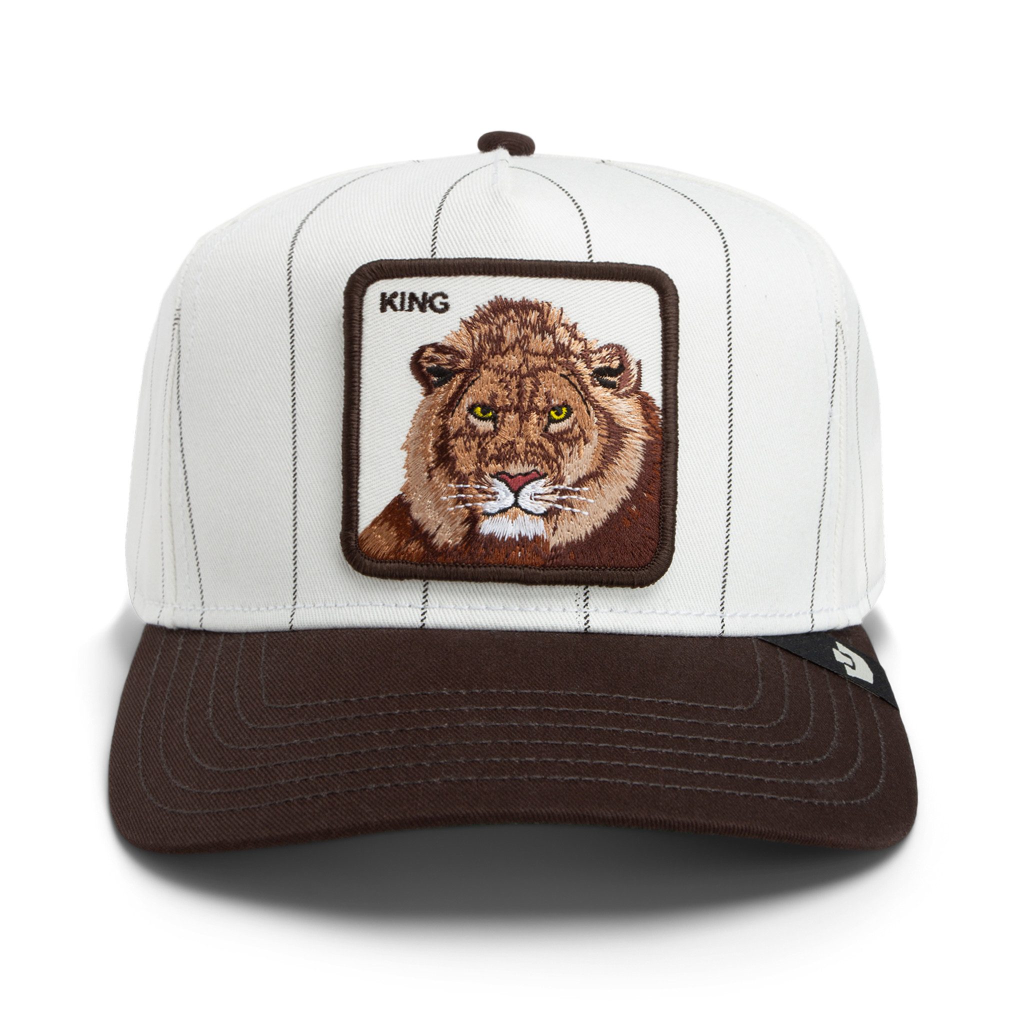 GOORIN Bros. Trucker Cap Goorin Bros. OG Trucker Cap Pinstripe Lion Mineral Gray (Basecap, Basecap, Fulltrucker Kappe, Trucker Kappe) Pinstripe Muster
