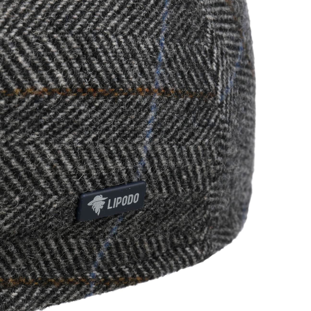 Lipodo Flat Cap (1-St) Schirmmütze mit Schirm, Made in Italy