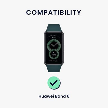 kwmobile Uhrenarmband 2x Sportarmband für Huawei Band 6, Armband TPU Silikon Set Fitnesstracker