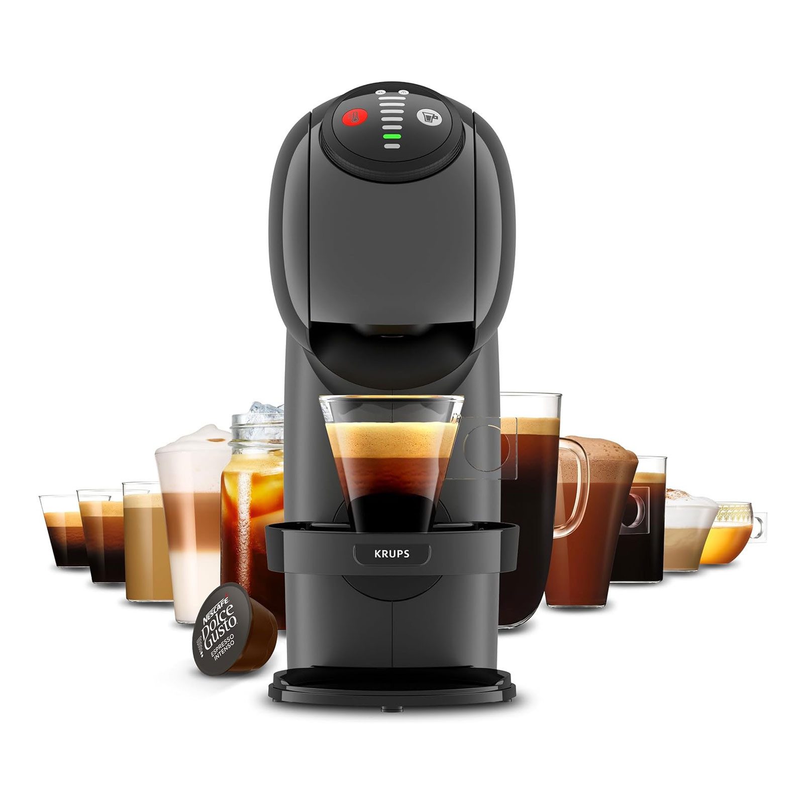 Krups Kapselmaschine, 0.8l Kaffeekanne, Optionen für Heiß- und Kaltgetränke auf Knopfdruck