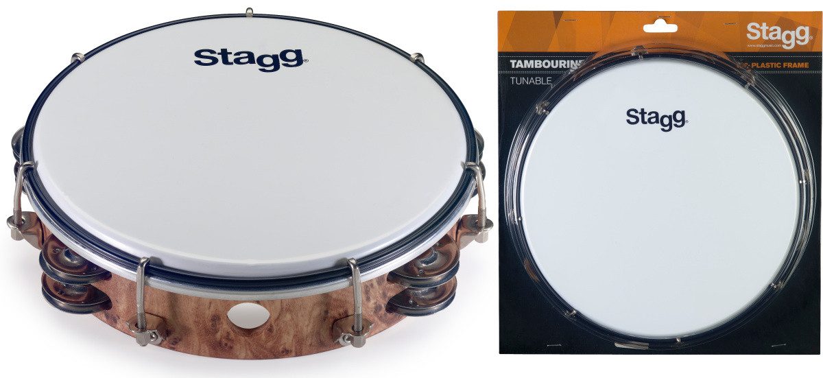 Tamburin TAB-208P/WD 8 Zoll stimmbares Kunststoff Tambourin